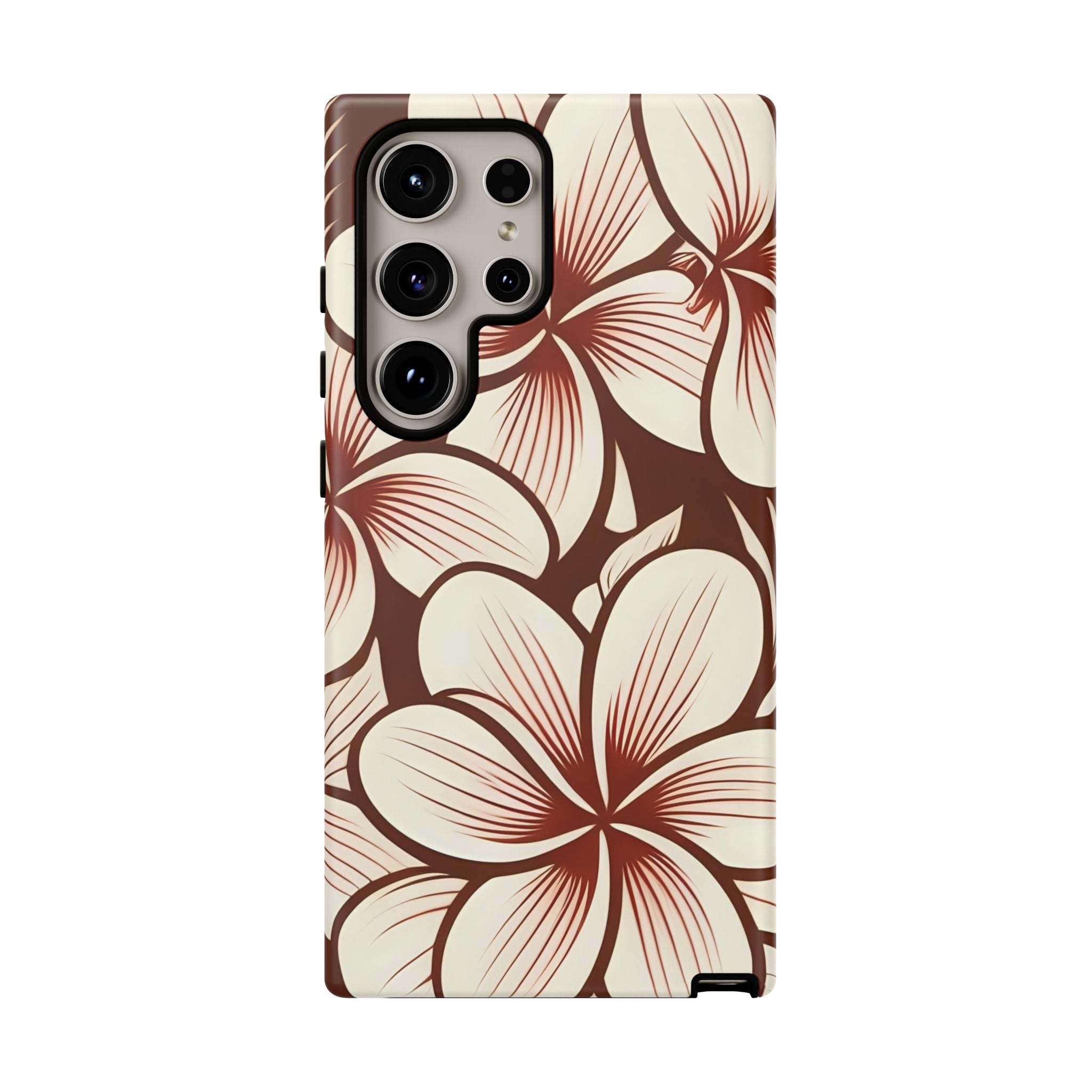 "The Plumeria" Phone Case - Mono Red