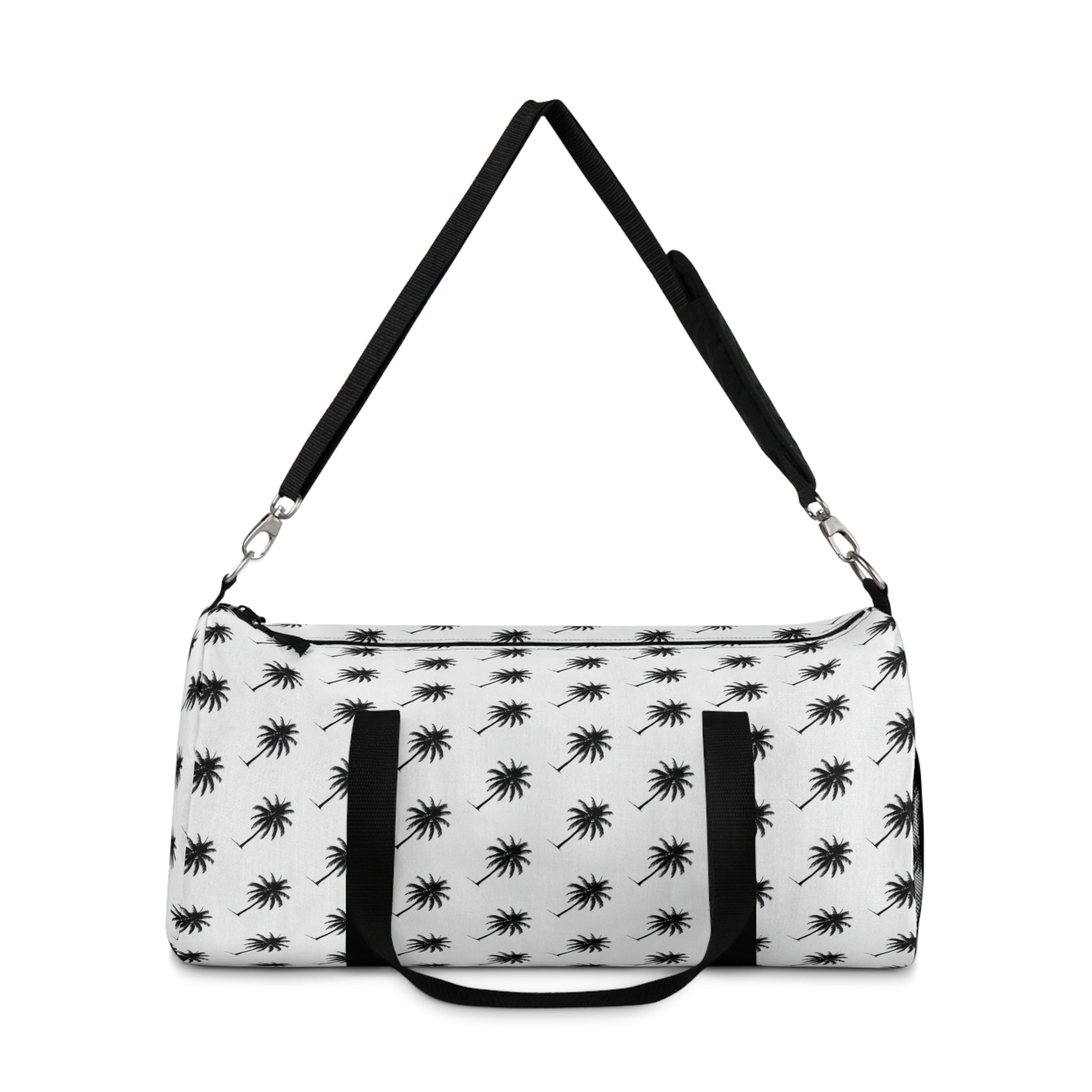 "Swaying Palms" Duffel Bag - Black and White
