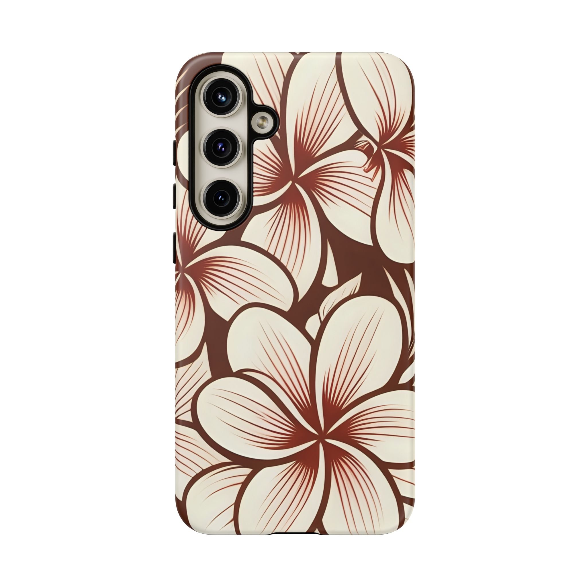 "The Plumeria" Phone Case - Mono Red
