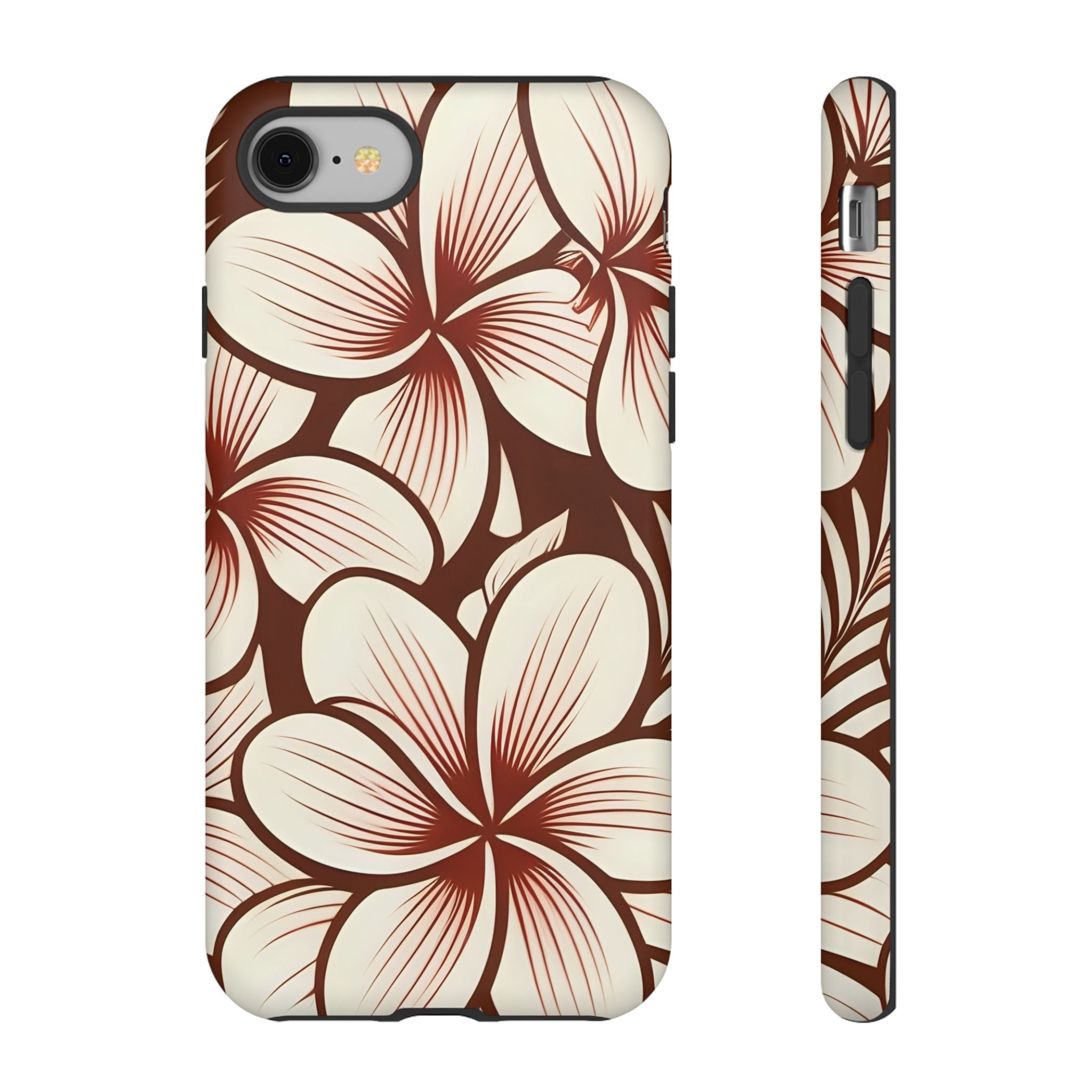"The Plumeria" Phone Case - Mono Red