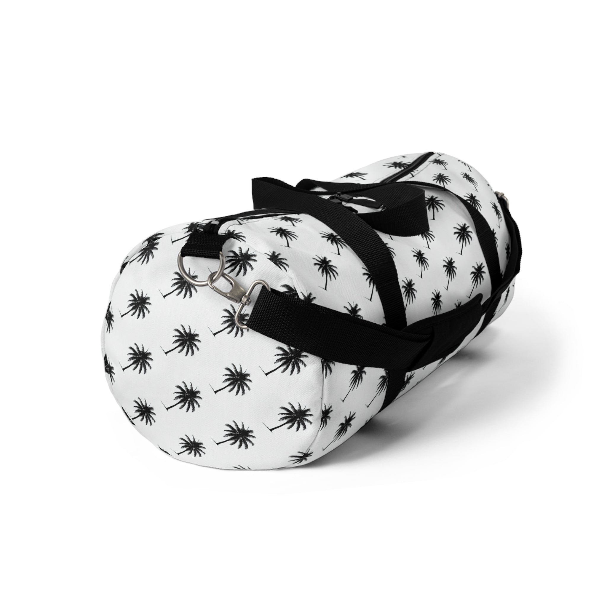 "Swaying Palms" Duffel Bag - Black and White