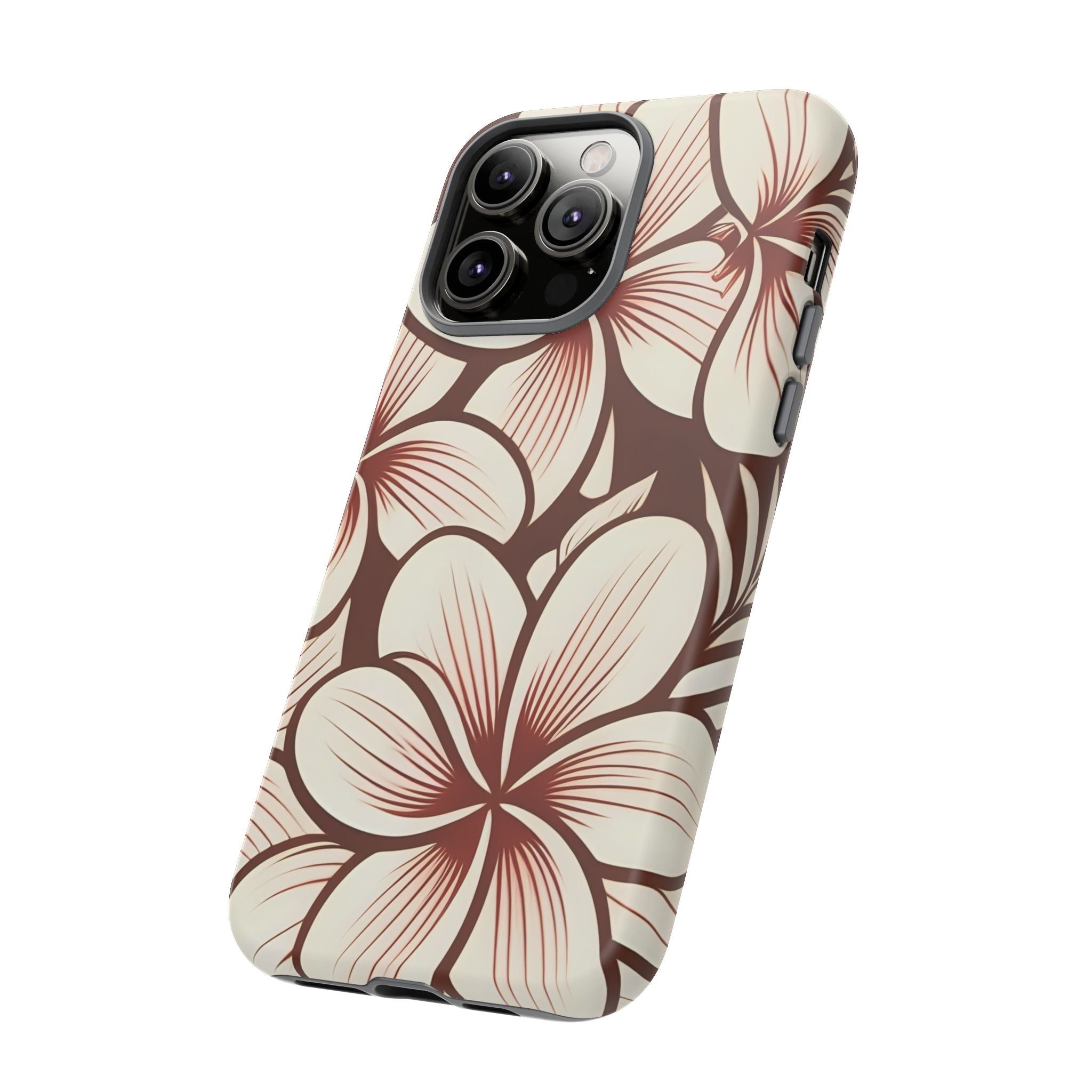 "The Plumeria" Phone Case - Mono Red