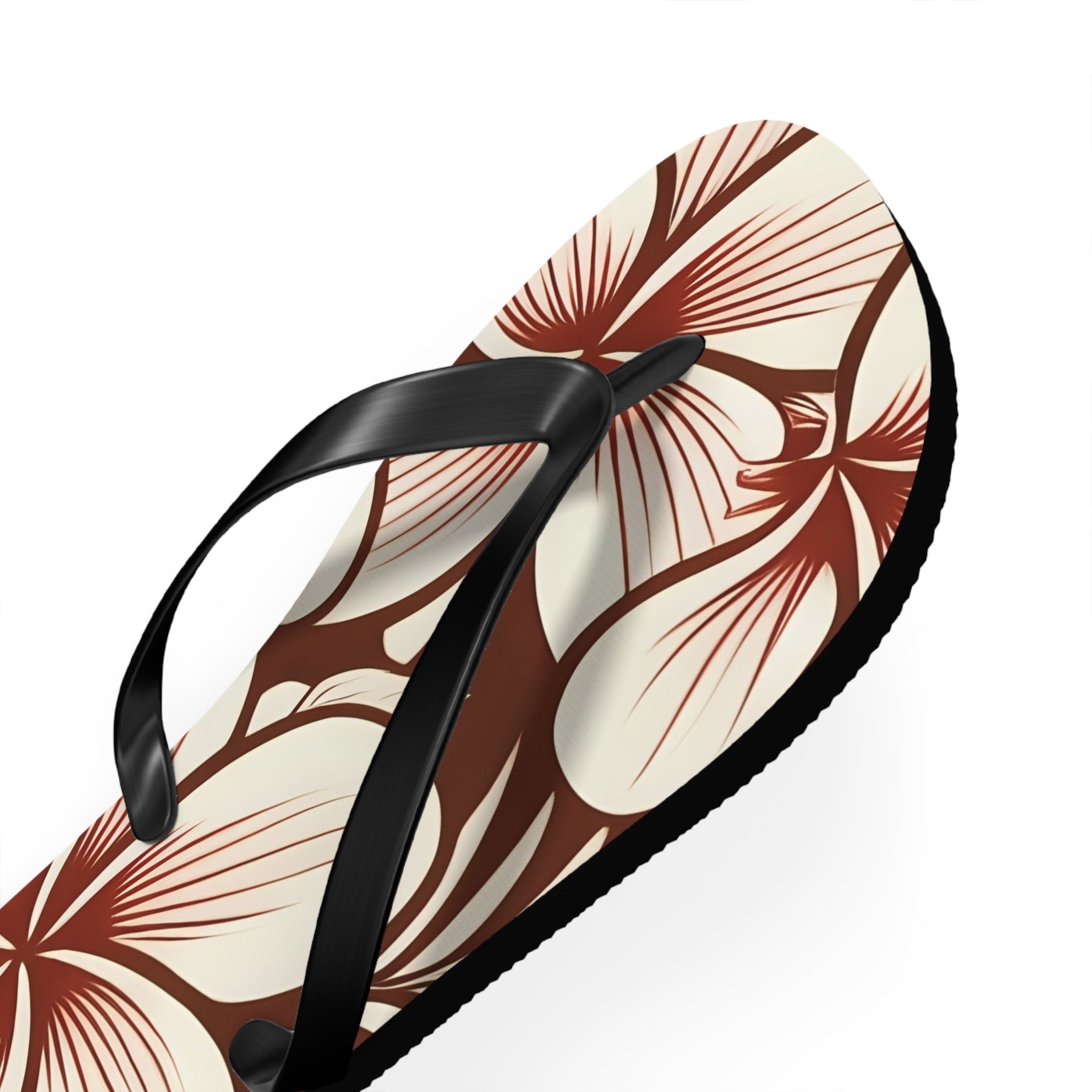 "The Plumeria" Flip Flop - Mono Red