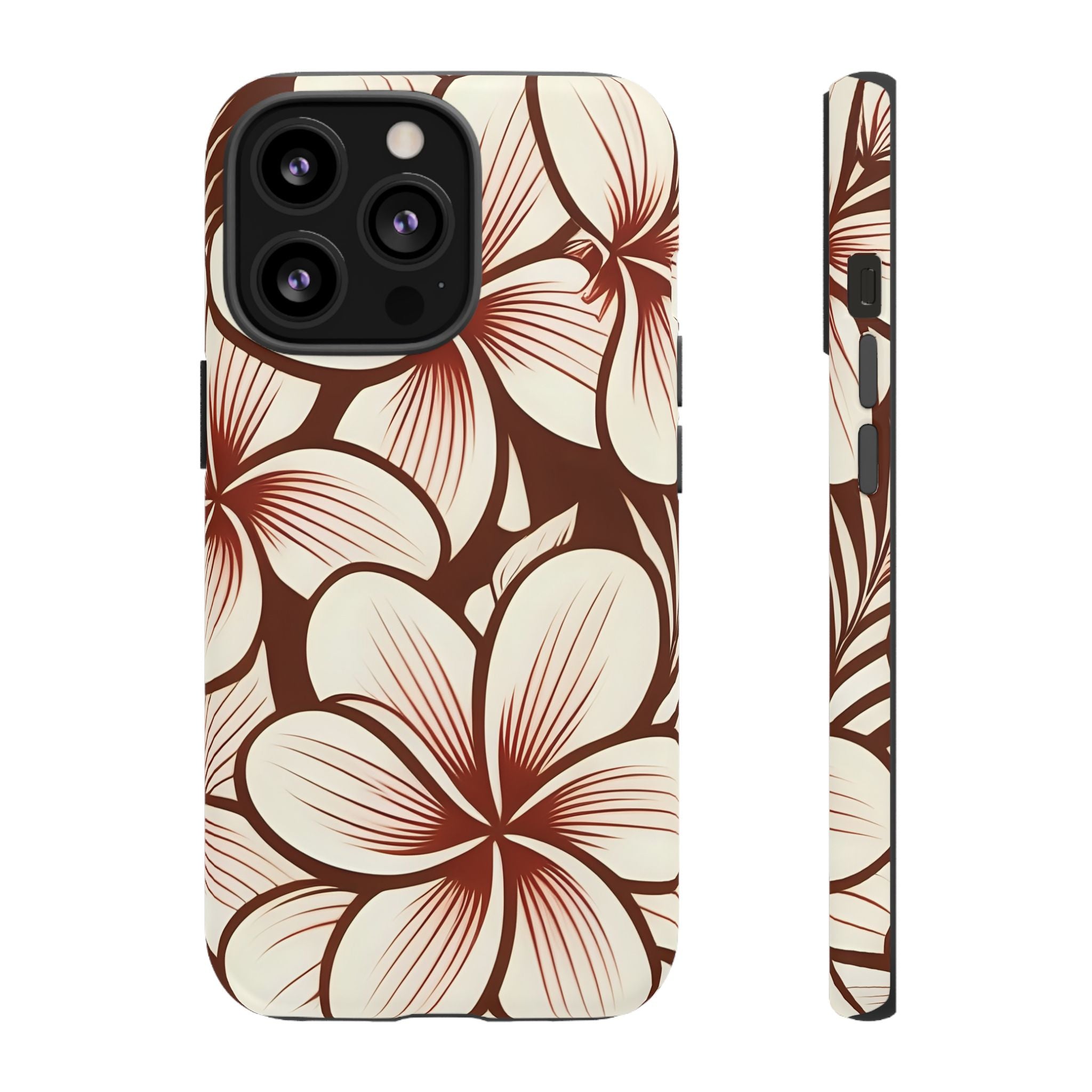 "The Plumeria" Phone Case - Mono Red