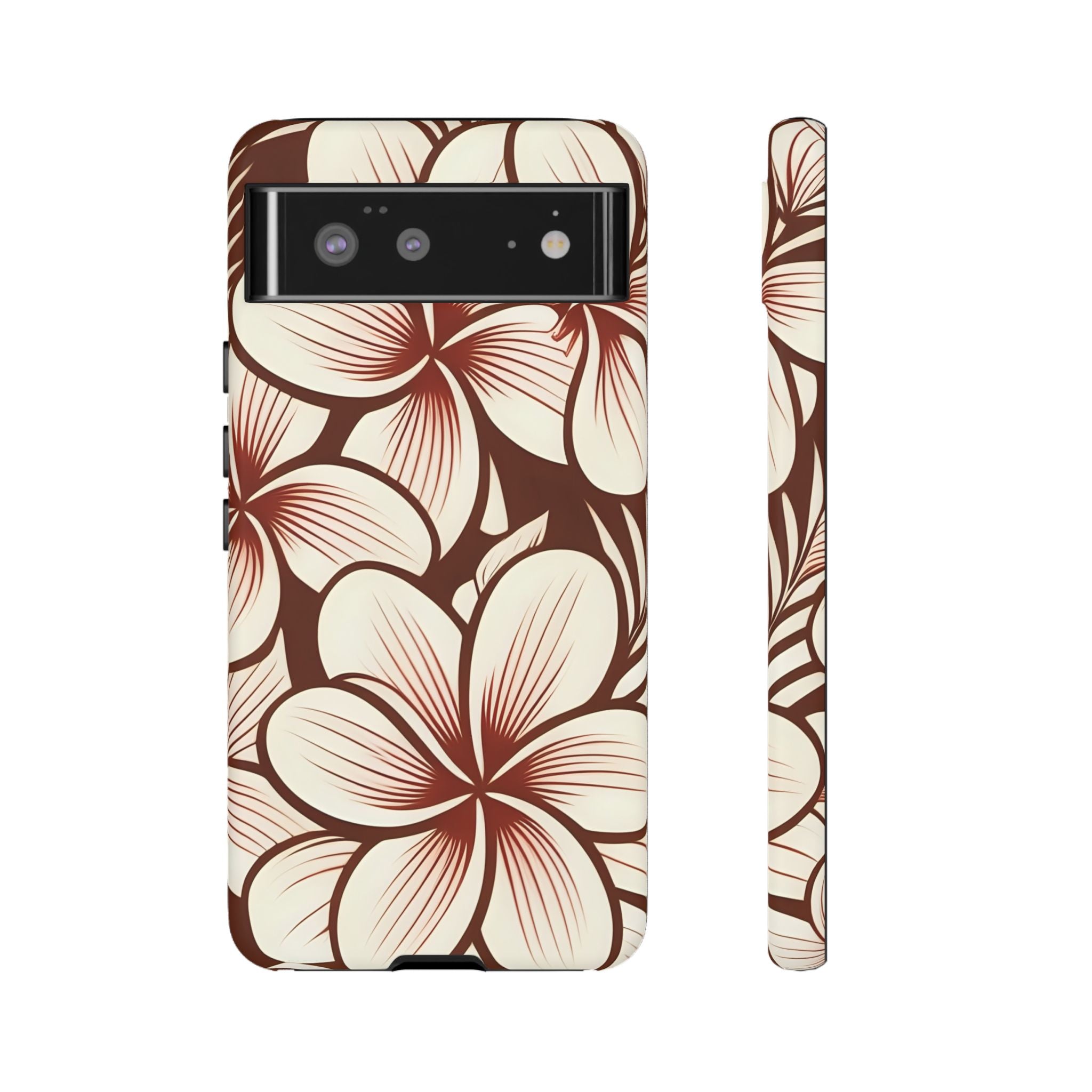 "The Plumeria" Phone Case - Mono Red