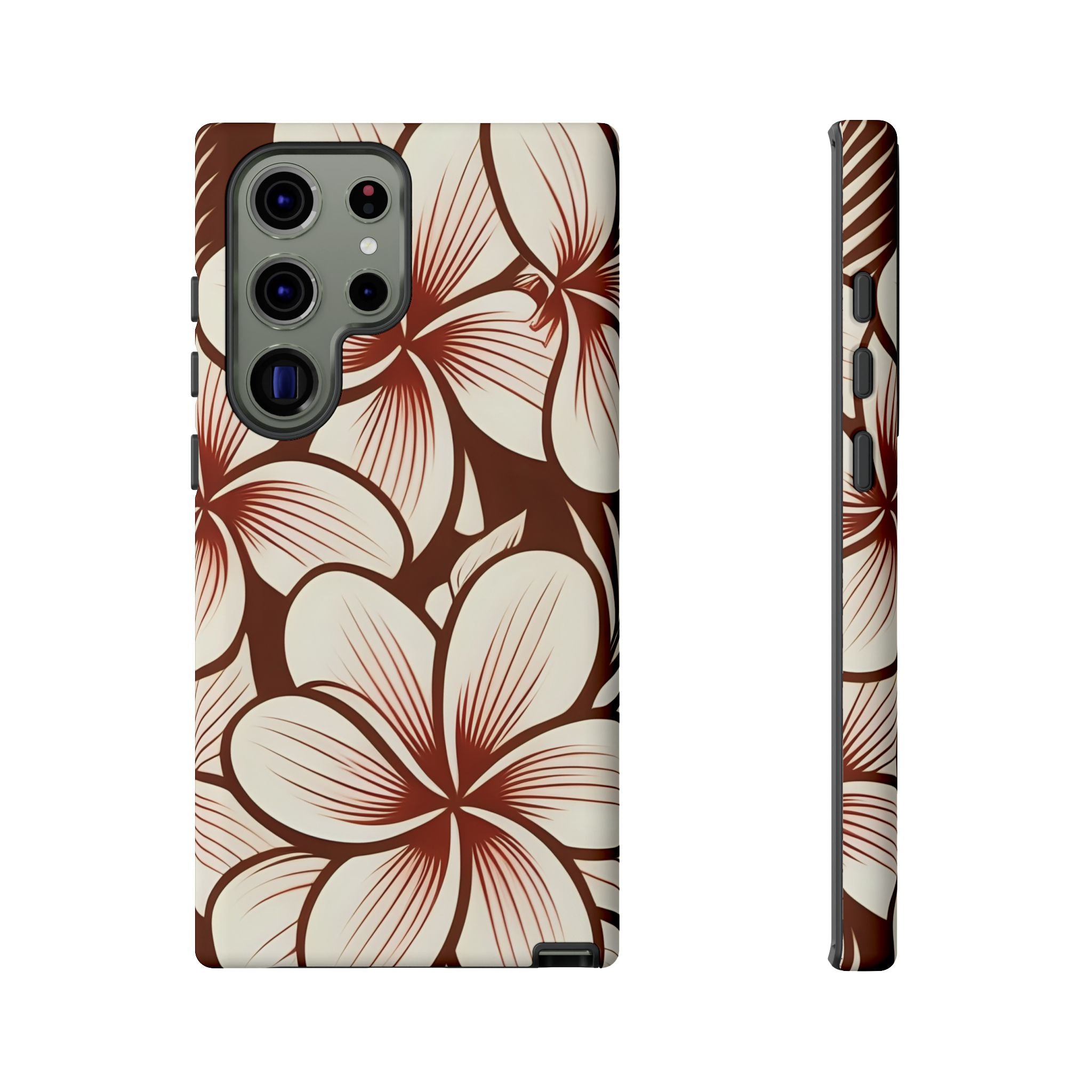 "The Plumeria" Phone Case - Mono Red
