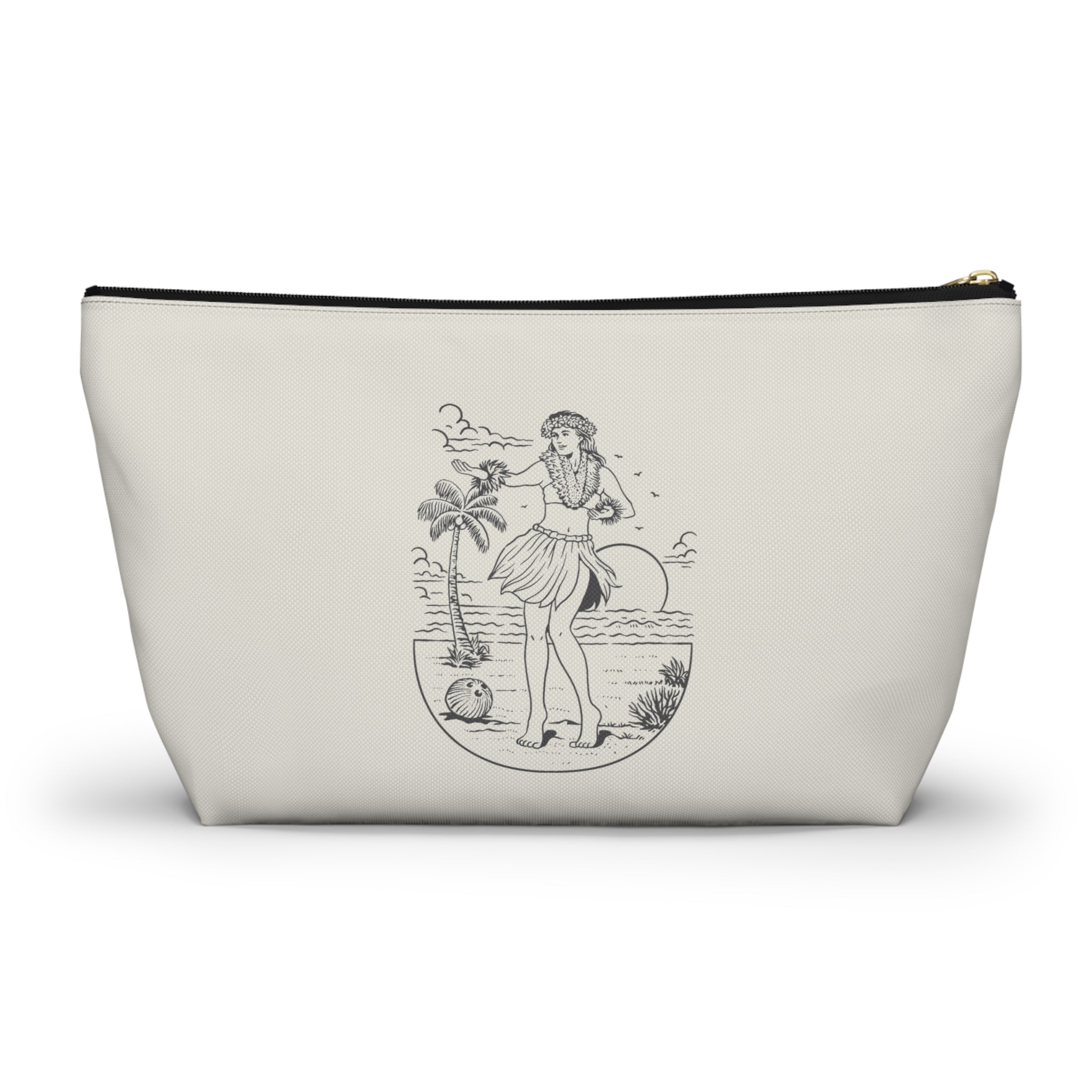 "Hula Girl" Accessory Pouch w T-bottom