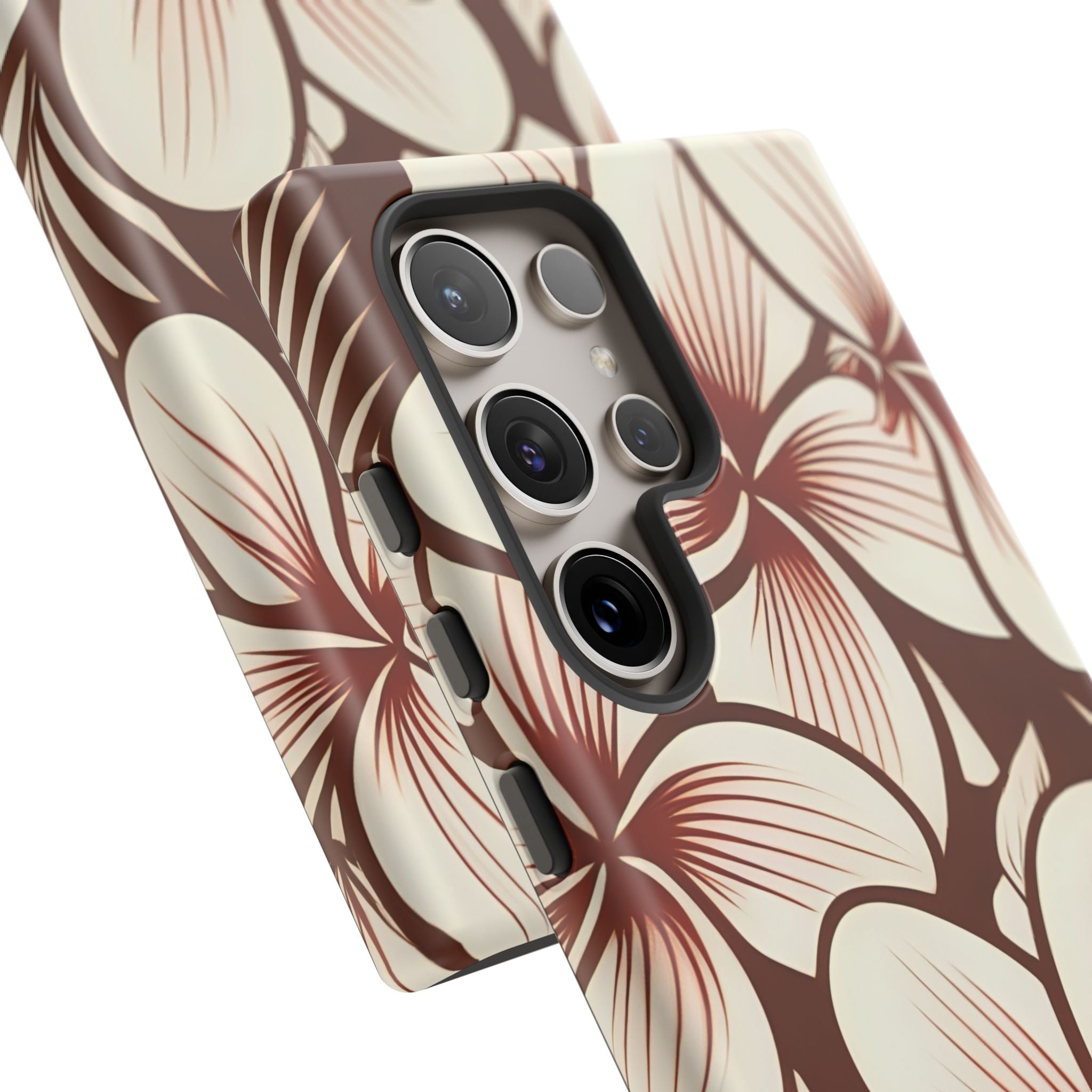 "The Plumeria" Phone Case - Mono Red