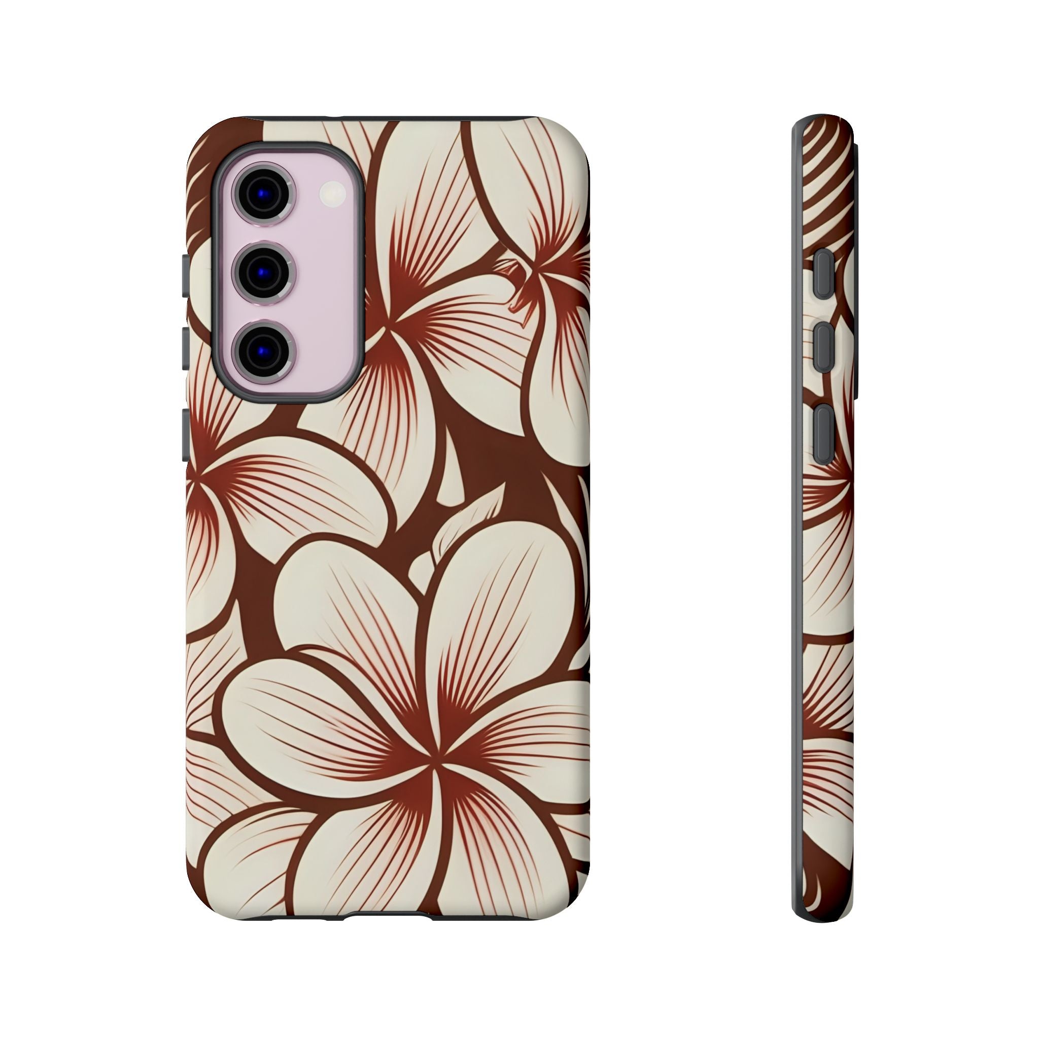 "The Plumeria" Phone Case - Mono Red