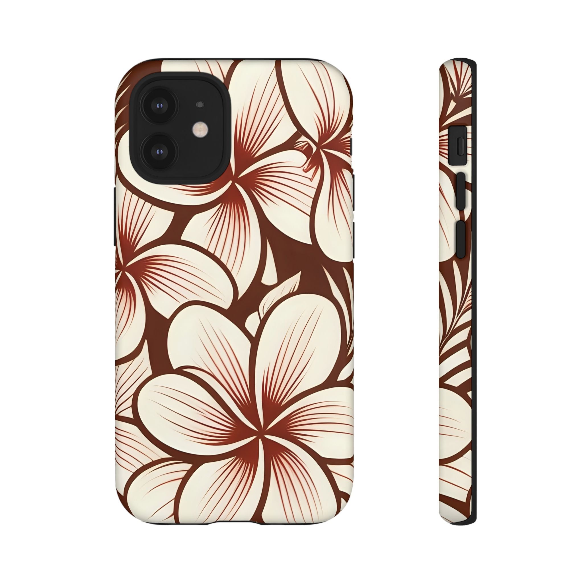 "The Plumeria" Phone Case - Mono Red