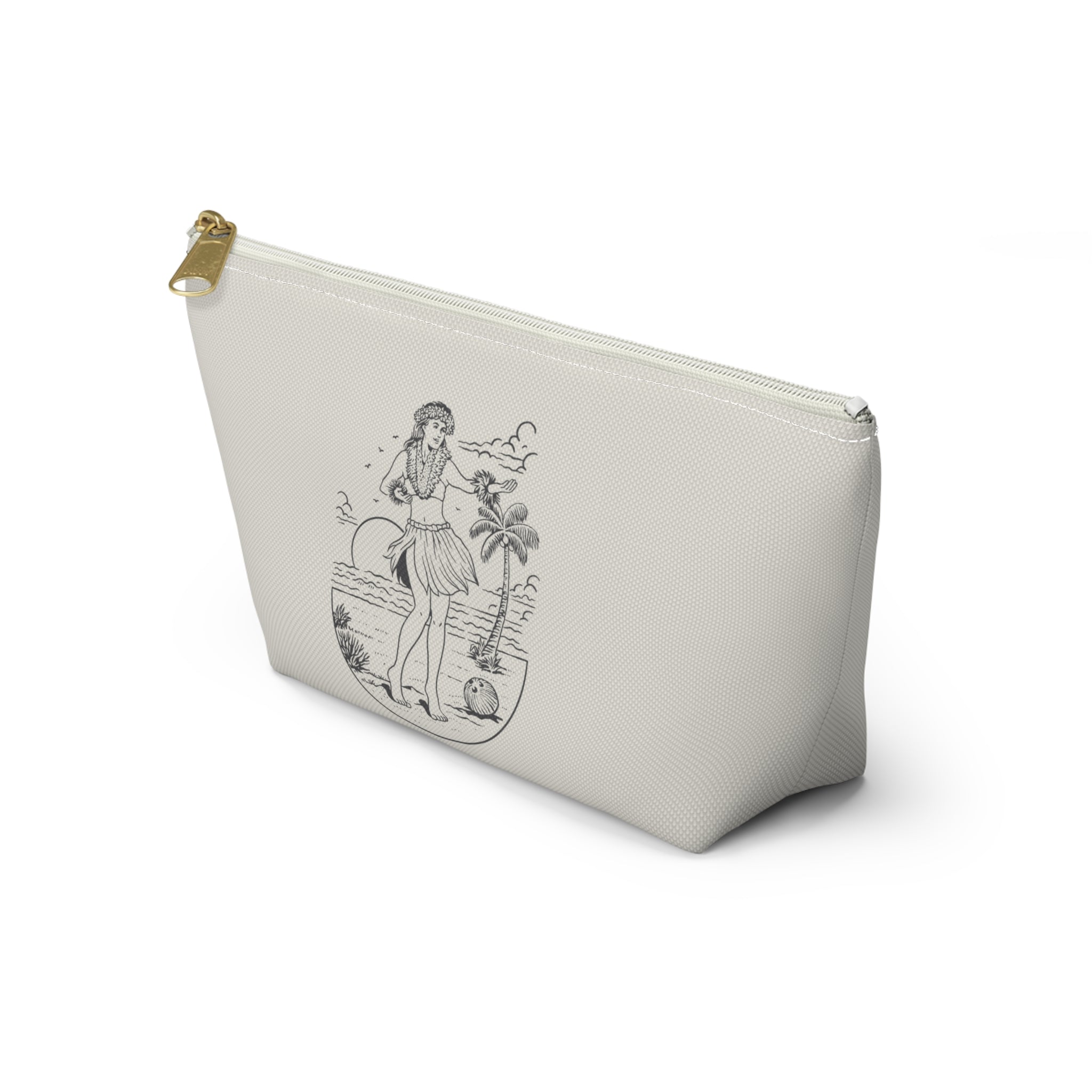 "Hula Girl" Accessory Pouch w T-bottom
