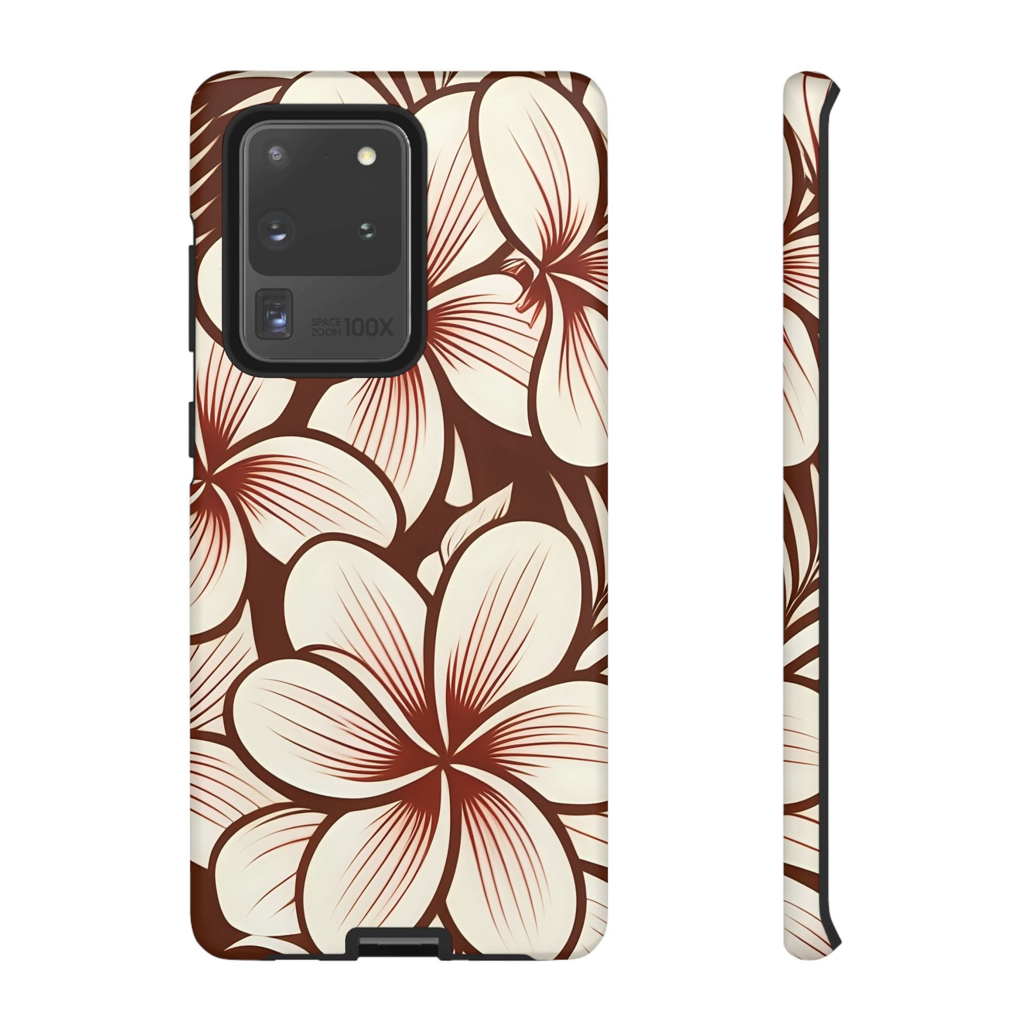 "The Plumeria" Phone Case - Mono Red