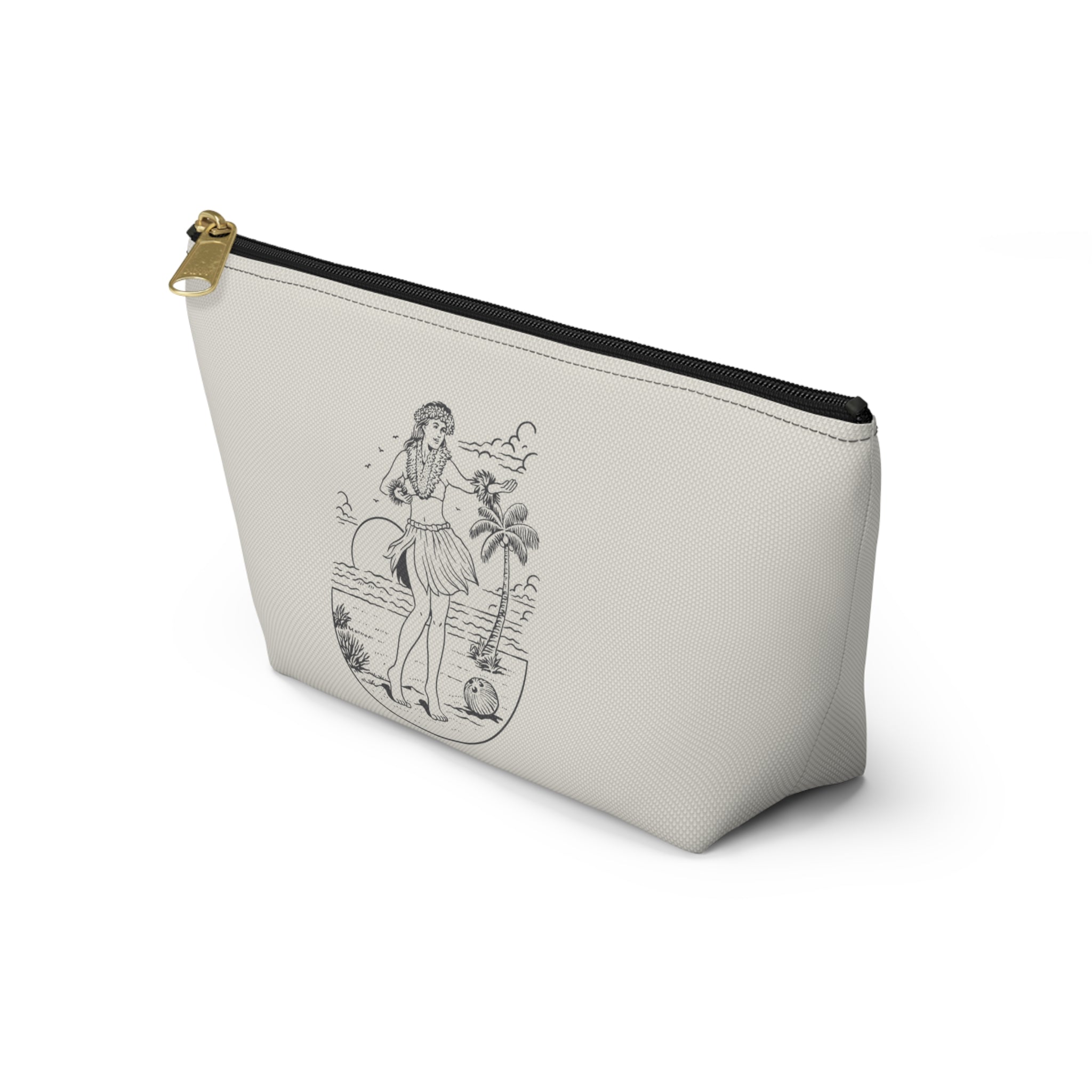 "Hula Girl" Accessory Pouch w T-bottom