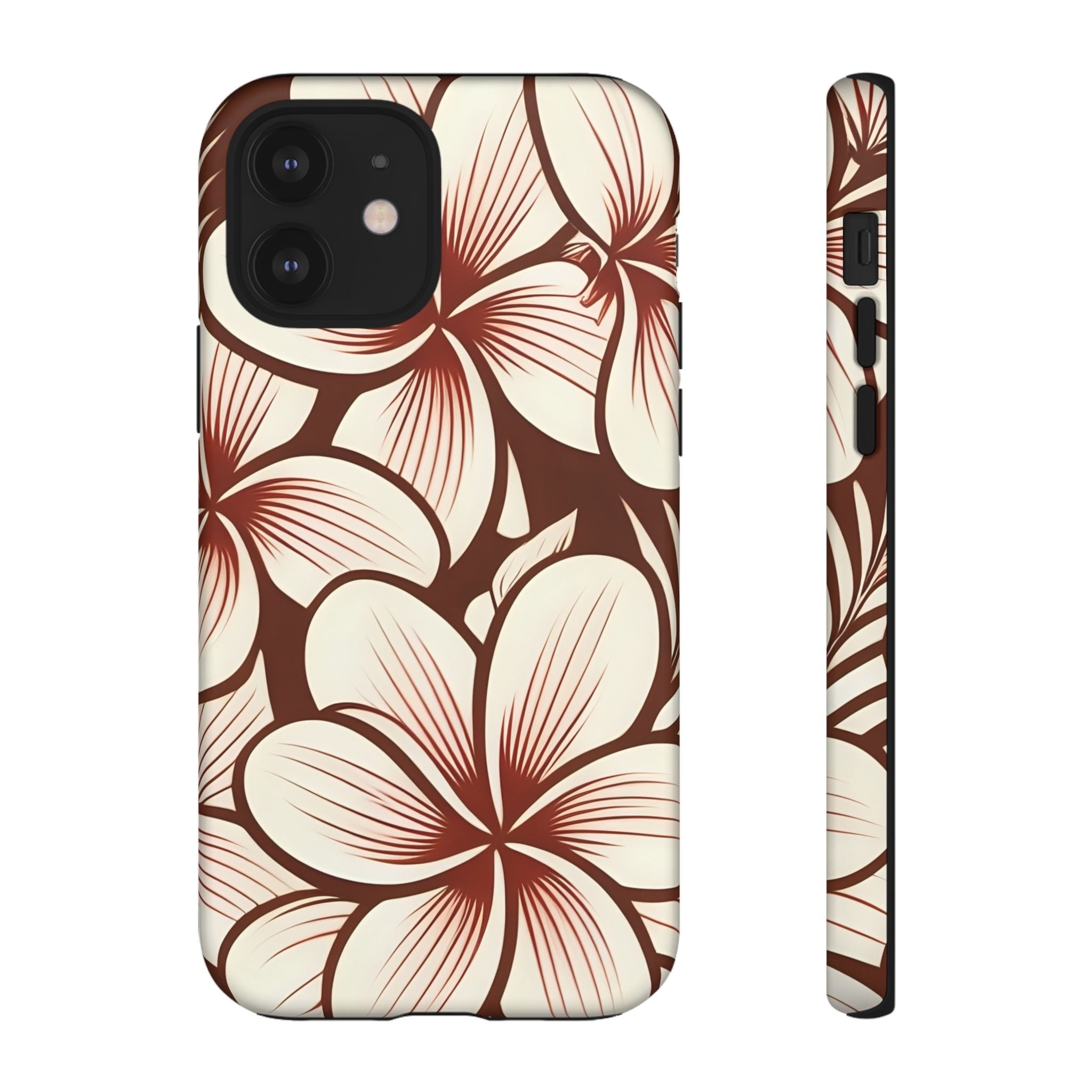 "The Plumeria" Phone Case - Mono Red
