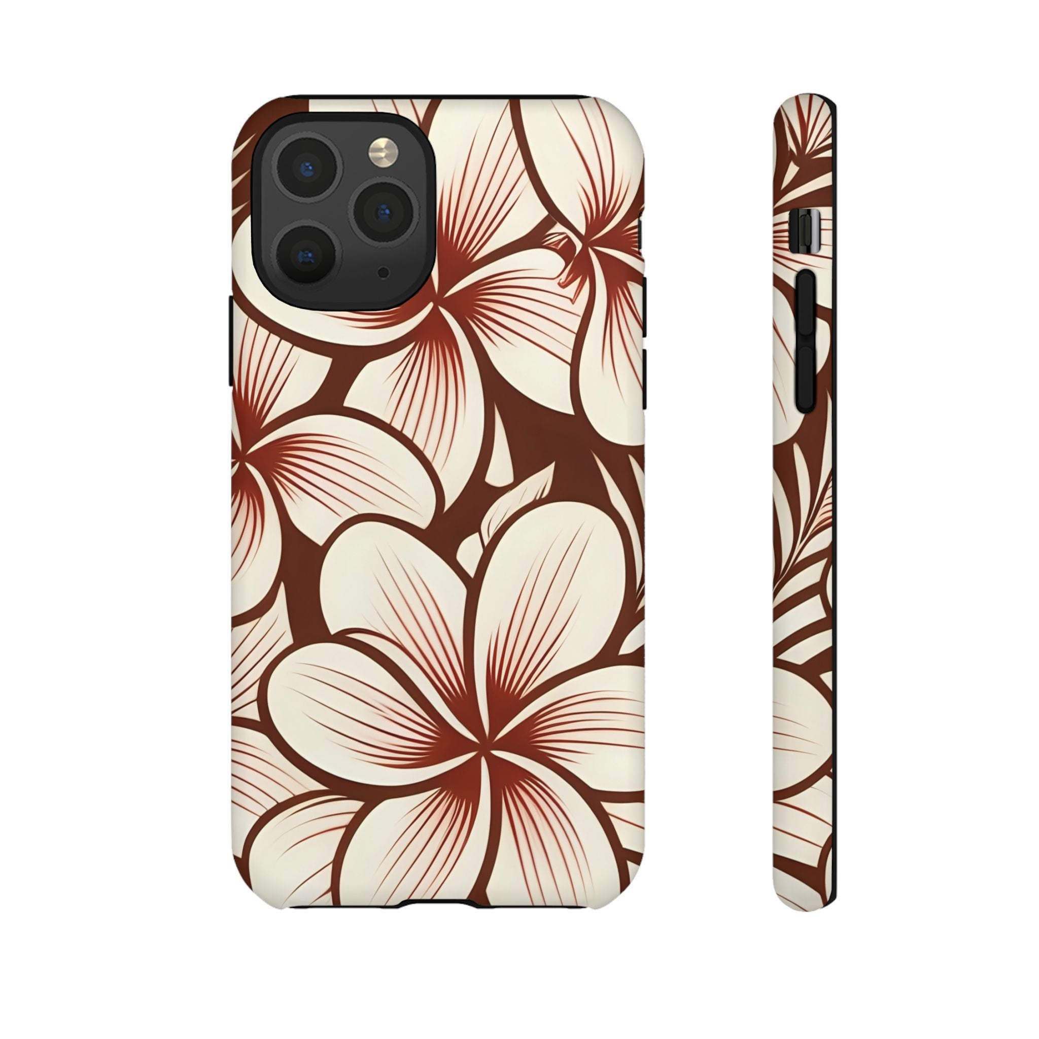 "The Plumeria" Phone Case - Mono Red
