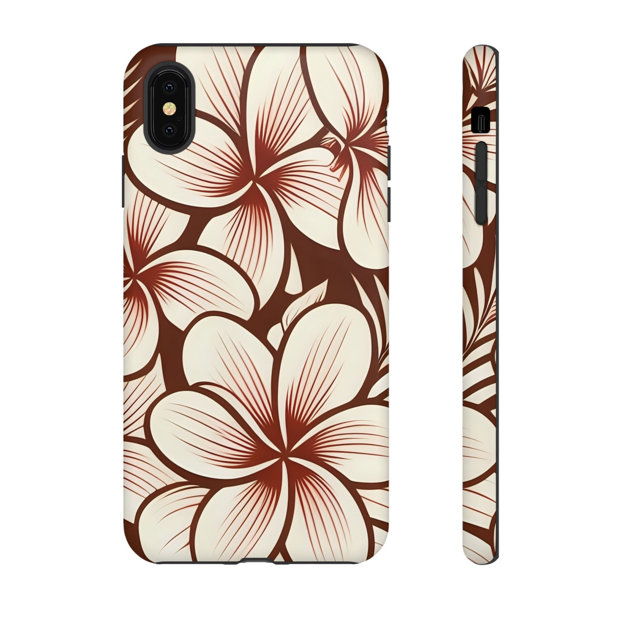 "The Plumeria" Phone Case - Mono Red