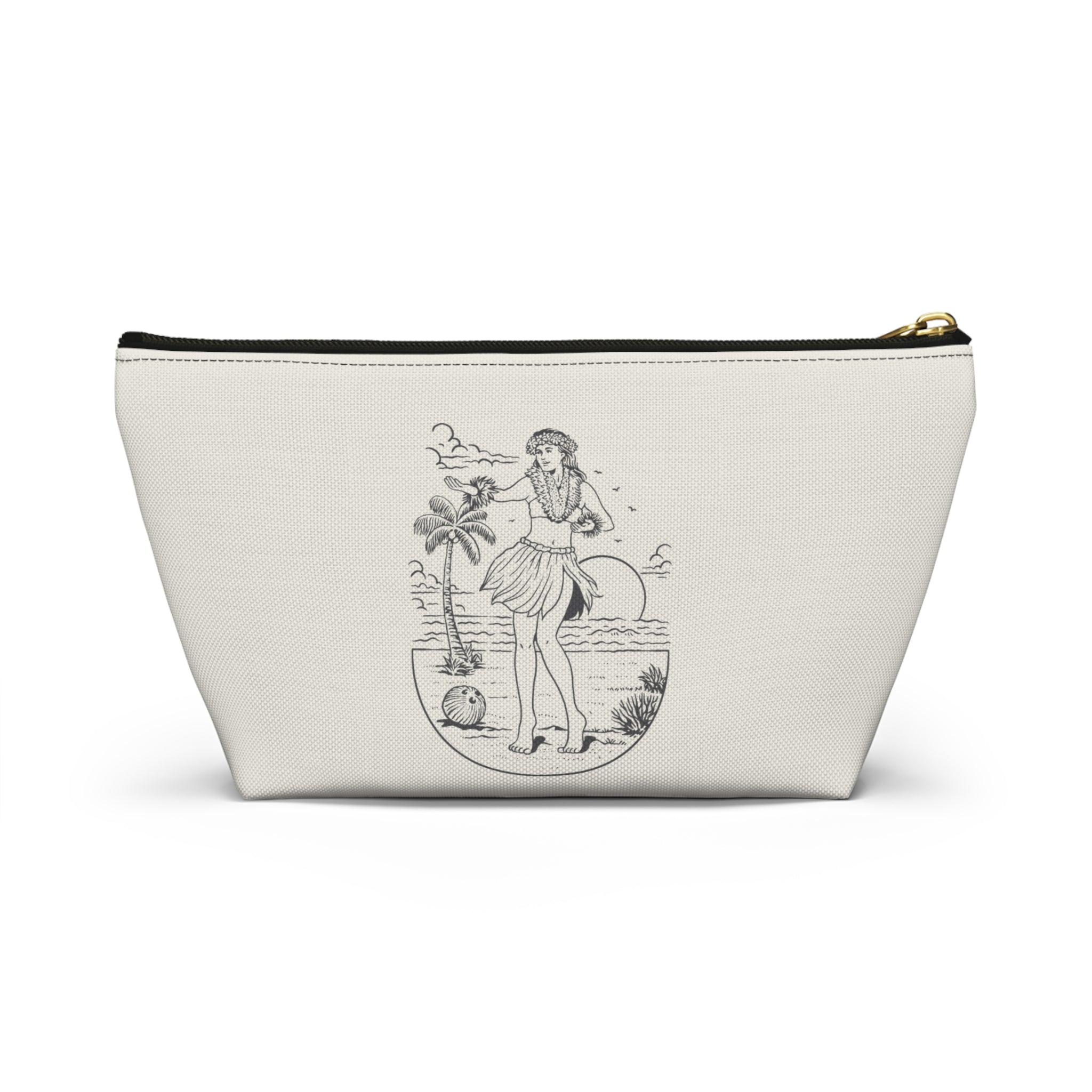"Hula Girl" Accessory Pouch w T-bottom