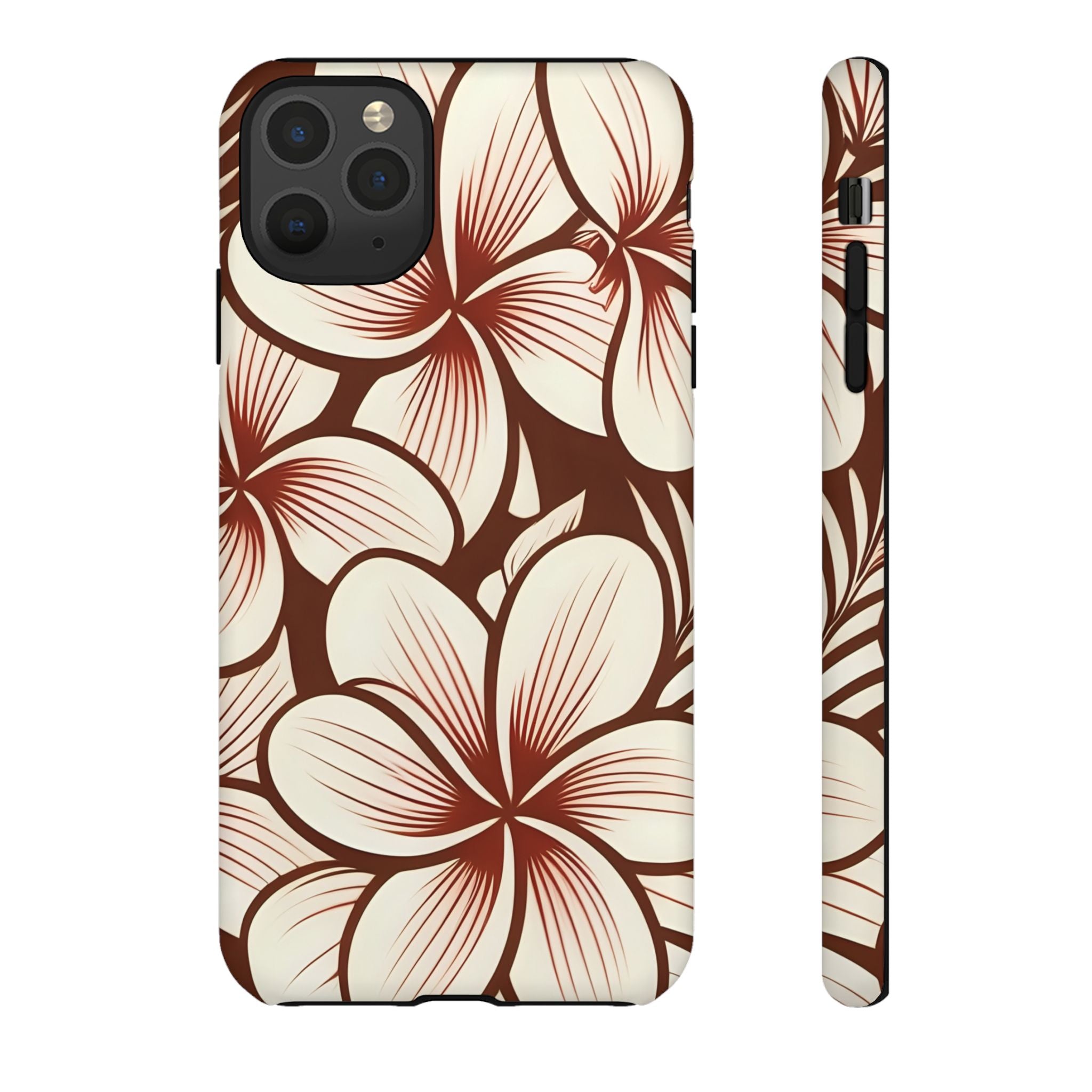 "The Plumeria" Phone Case - Mono Red