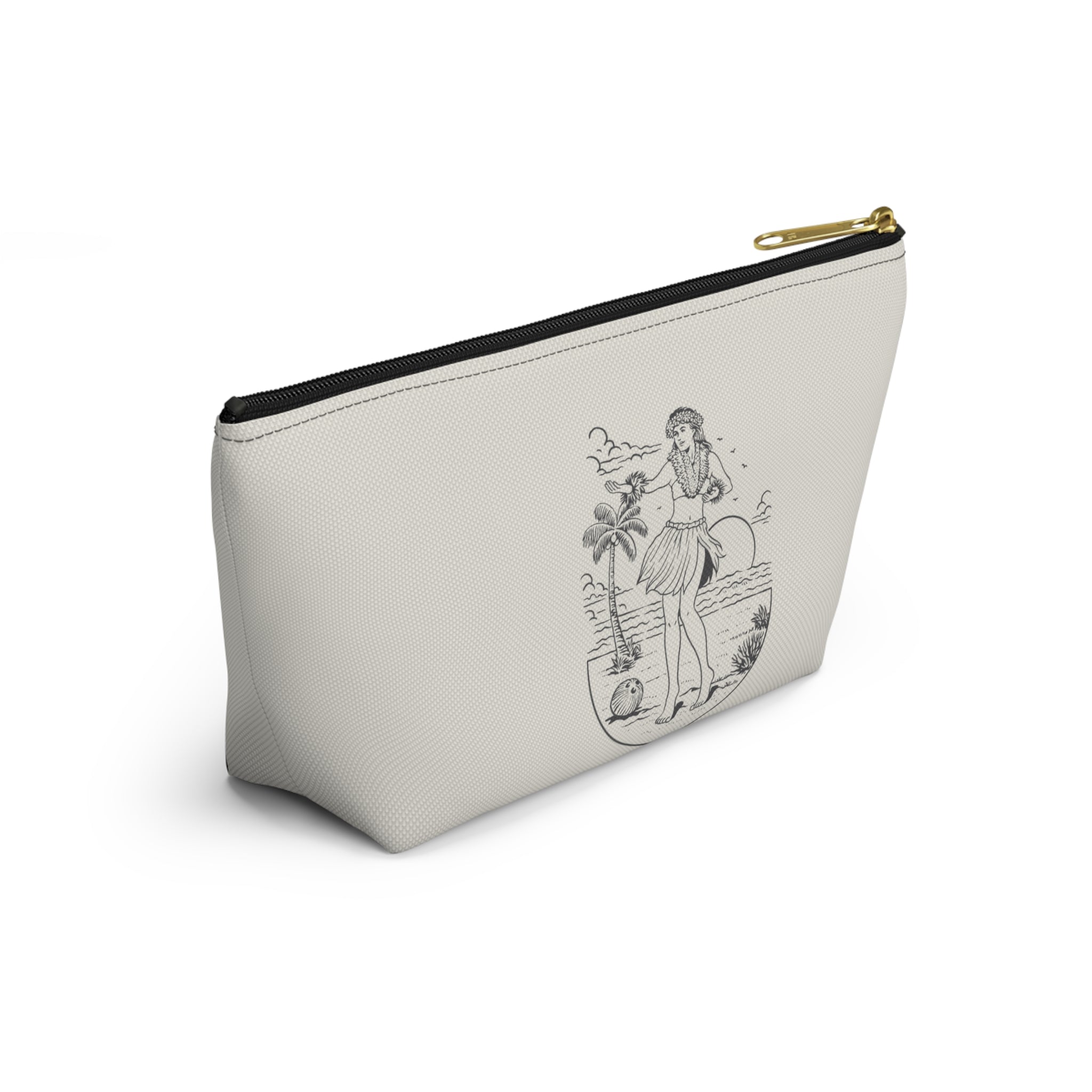 "Hula Girl" Accessory Pouch w T-bottom