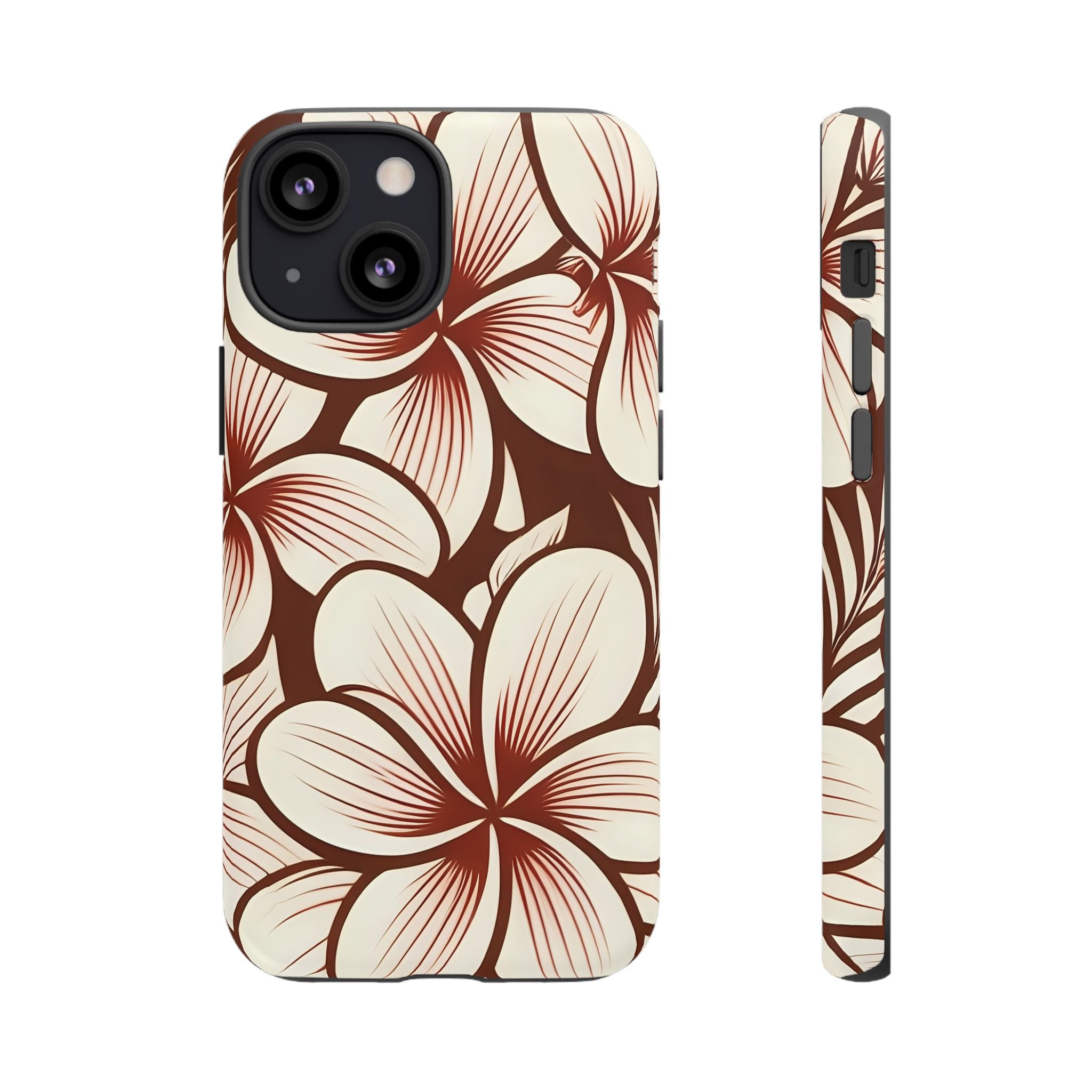 "The Plumeria" Phone Case - Mono Red