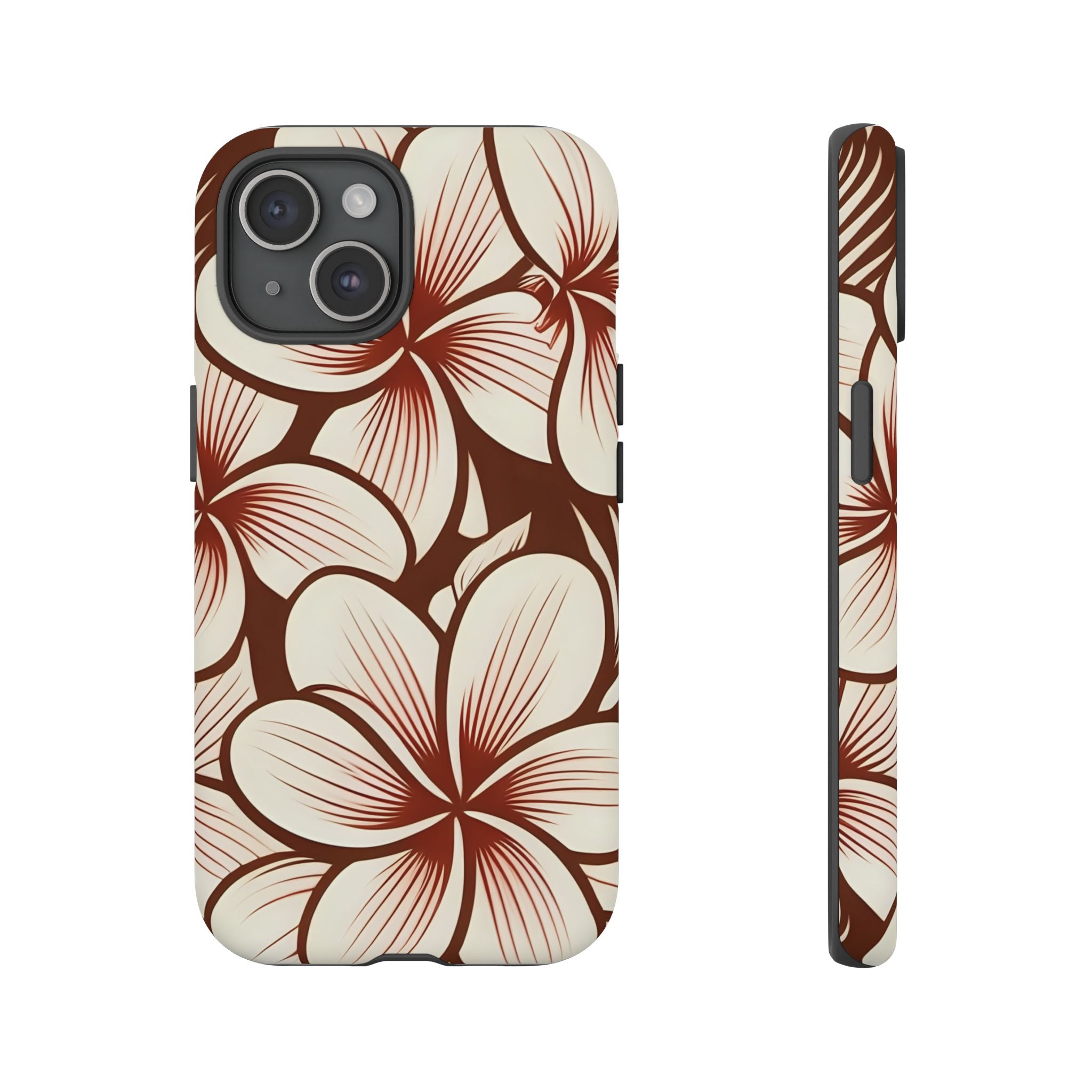 "The Plumeria" Phone Case - Mono Red
