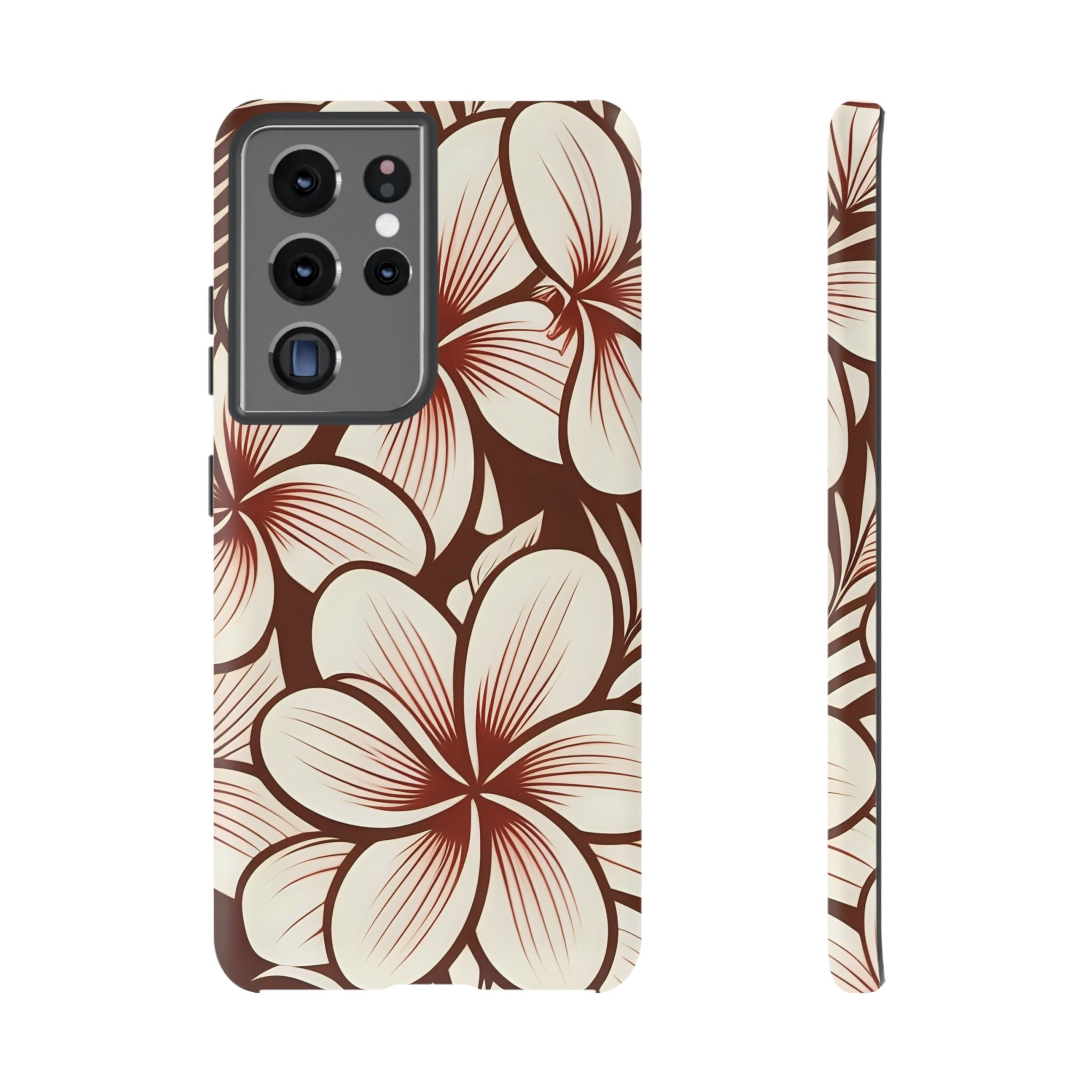 "The Plumeria" Phone Case - Mono Red