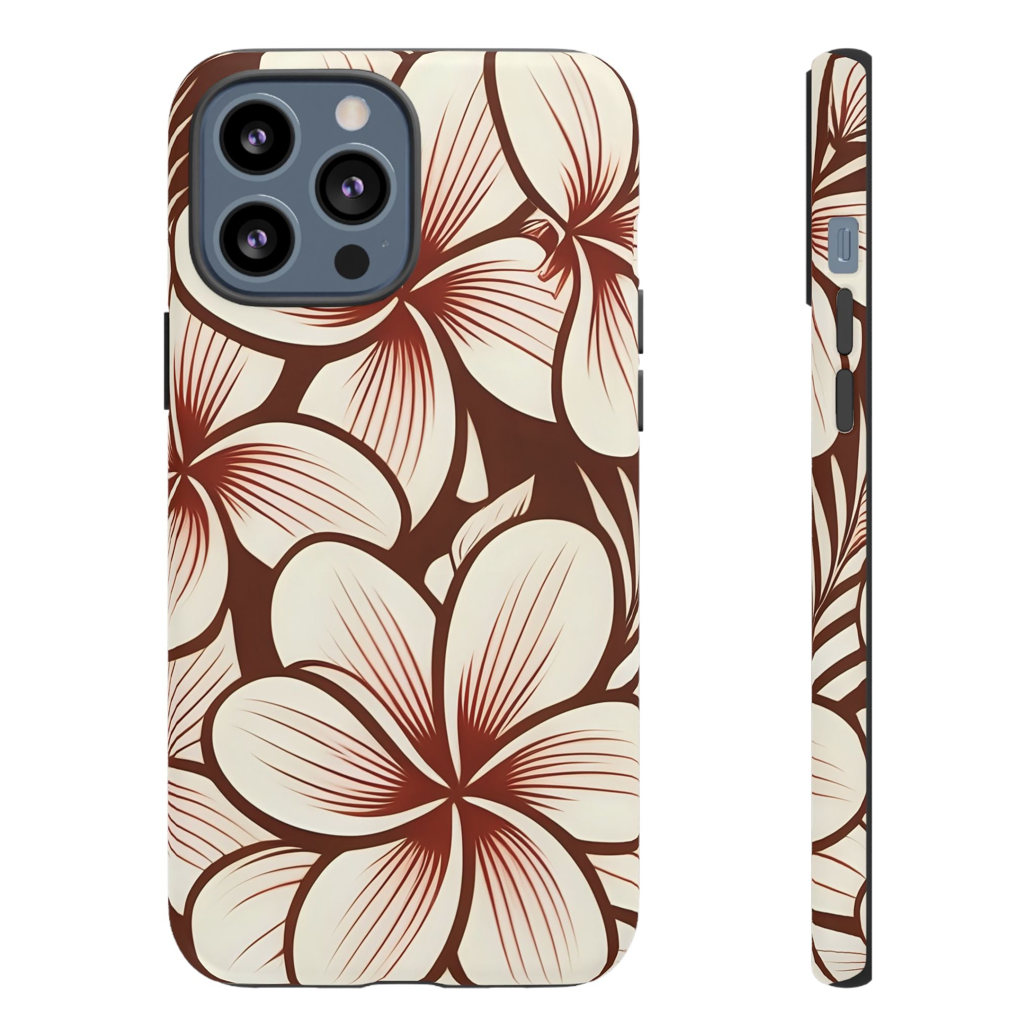 "The Plumeria" Phone Case - Mono Red