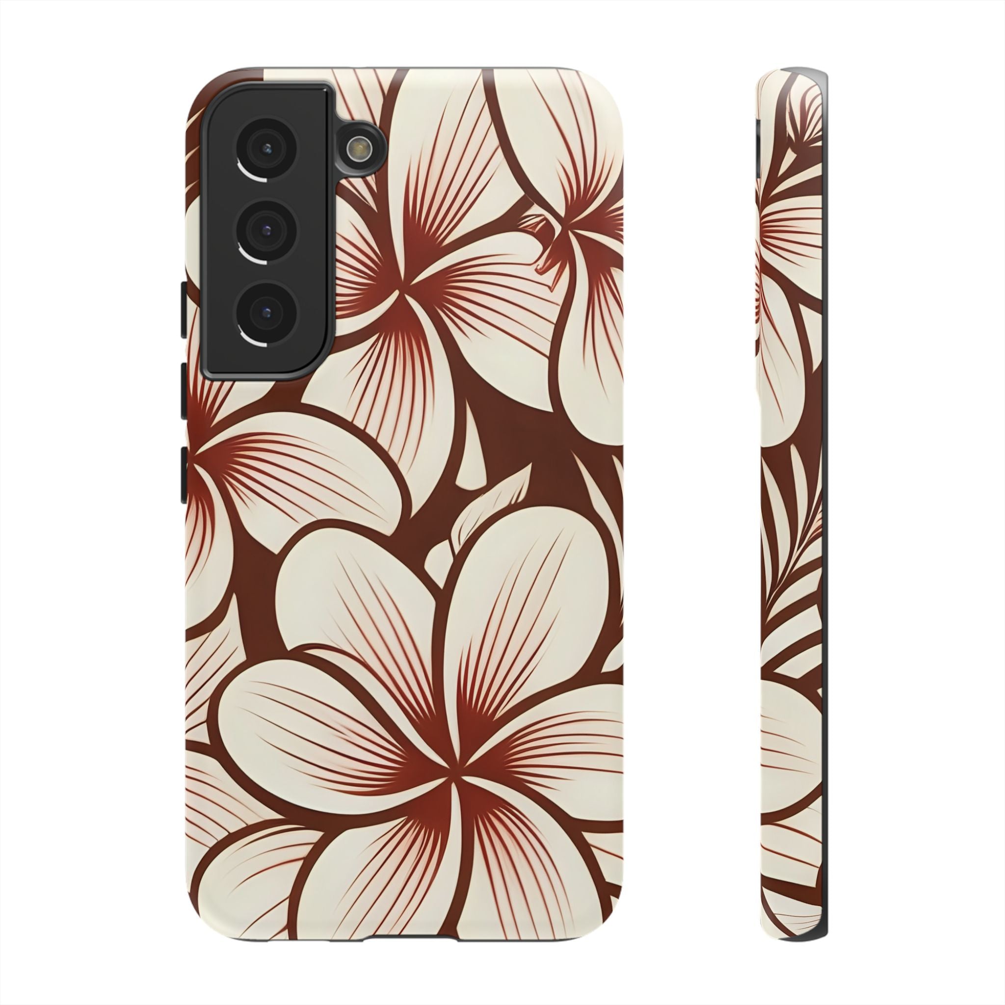 "The Plumeria" Phone Case - Mono Red