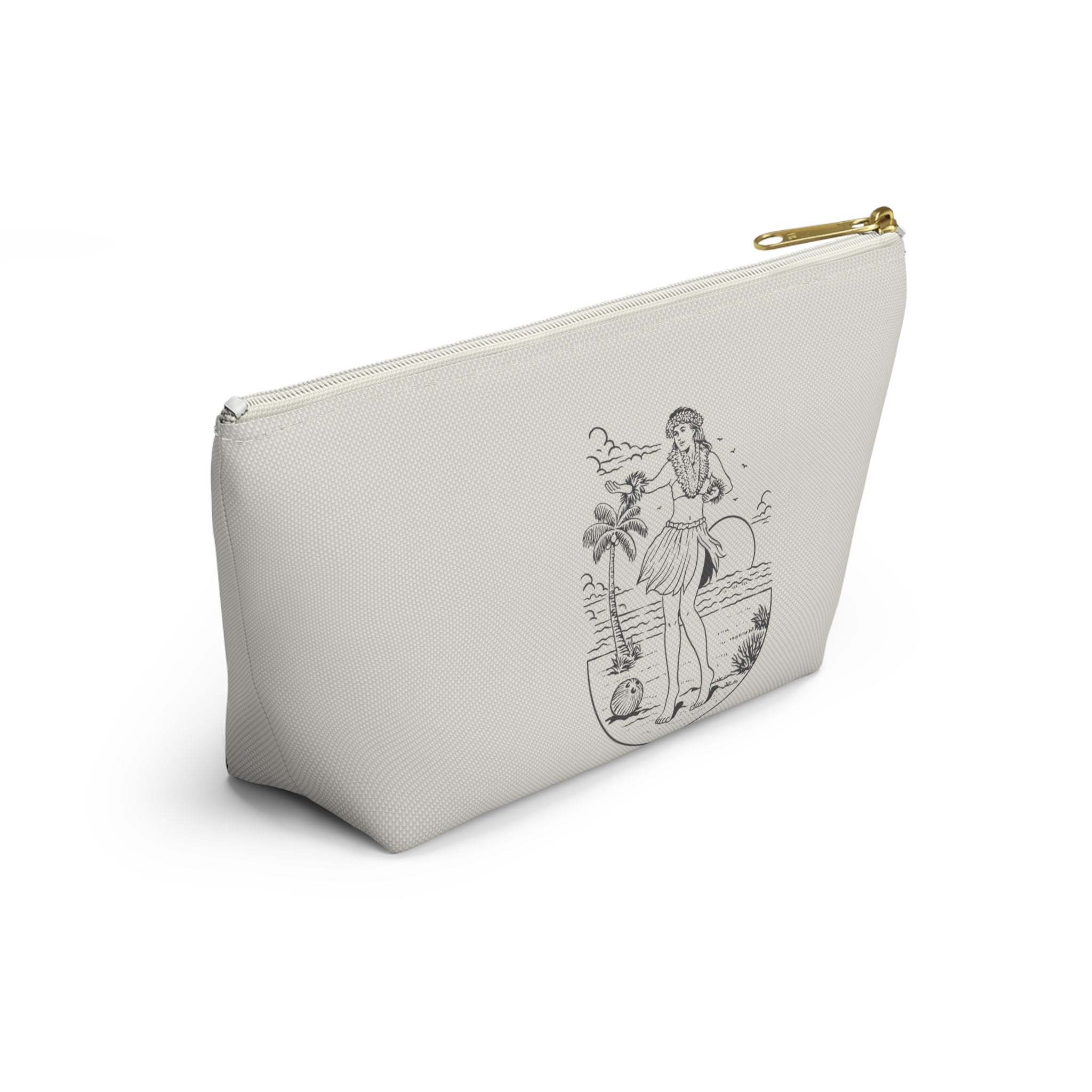 "Hula Girl" Accessory Pouch w T-bottom