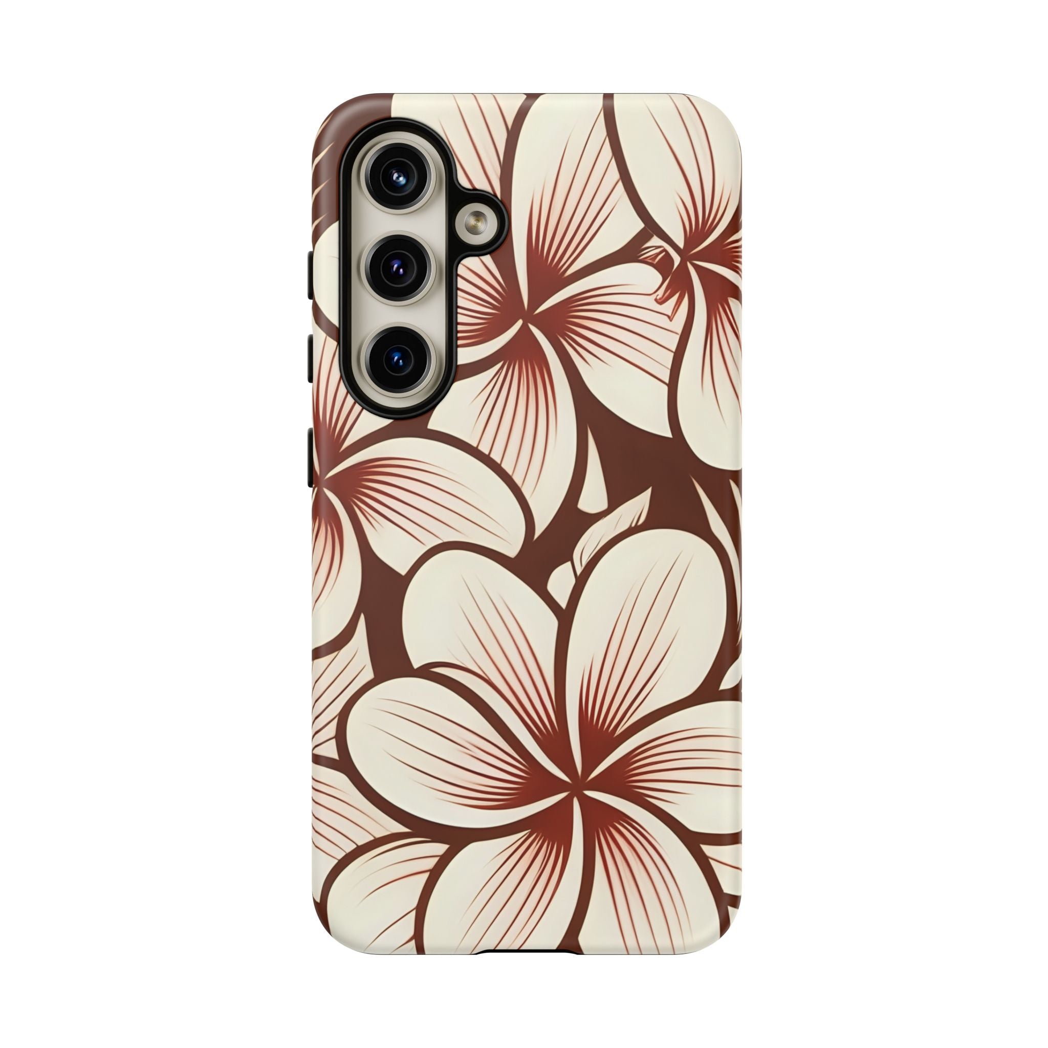 "The Plumeria" Phone Case - Mono Red