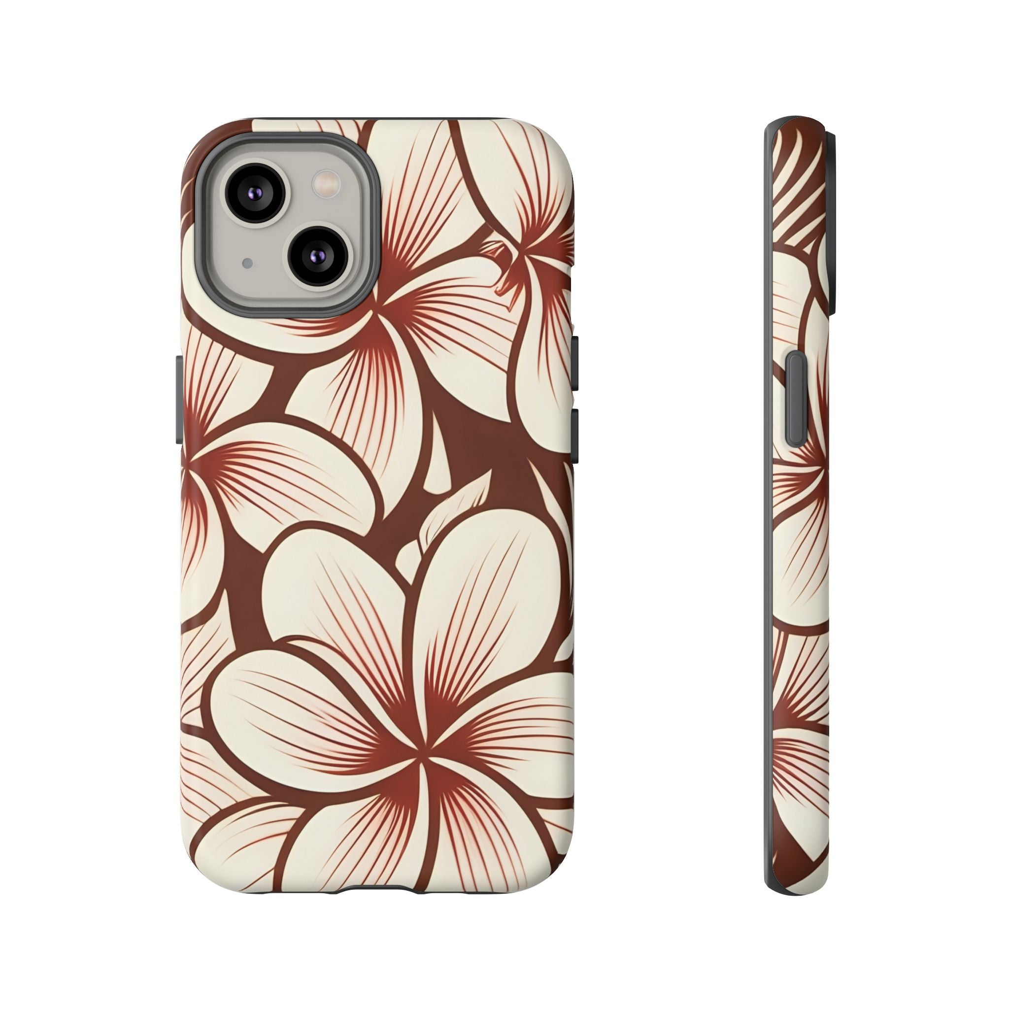 "The Plumeria" Phone Case - Mono Red