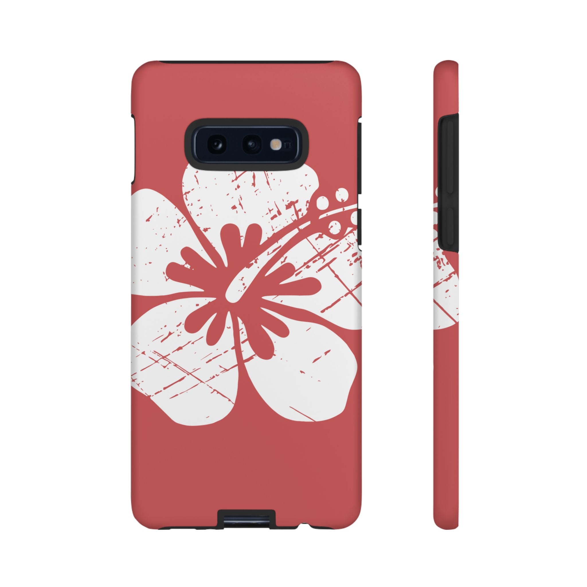"The Classic Hibiscus" Phone Cover - Distressed Red