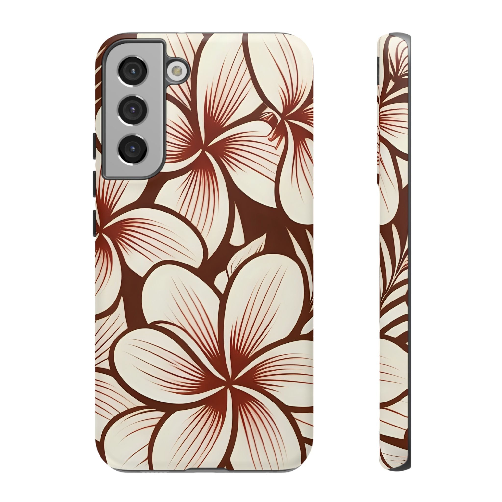 "The Plumeria" Phone Case - Mono Red