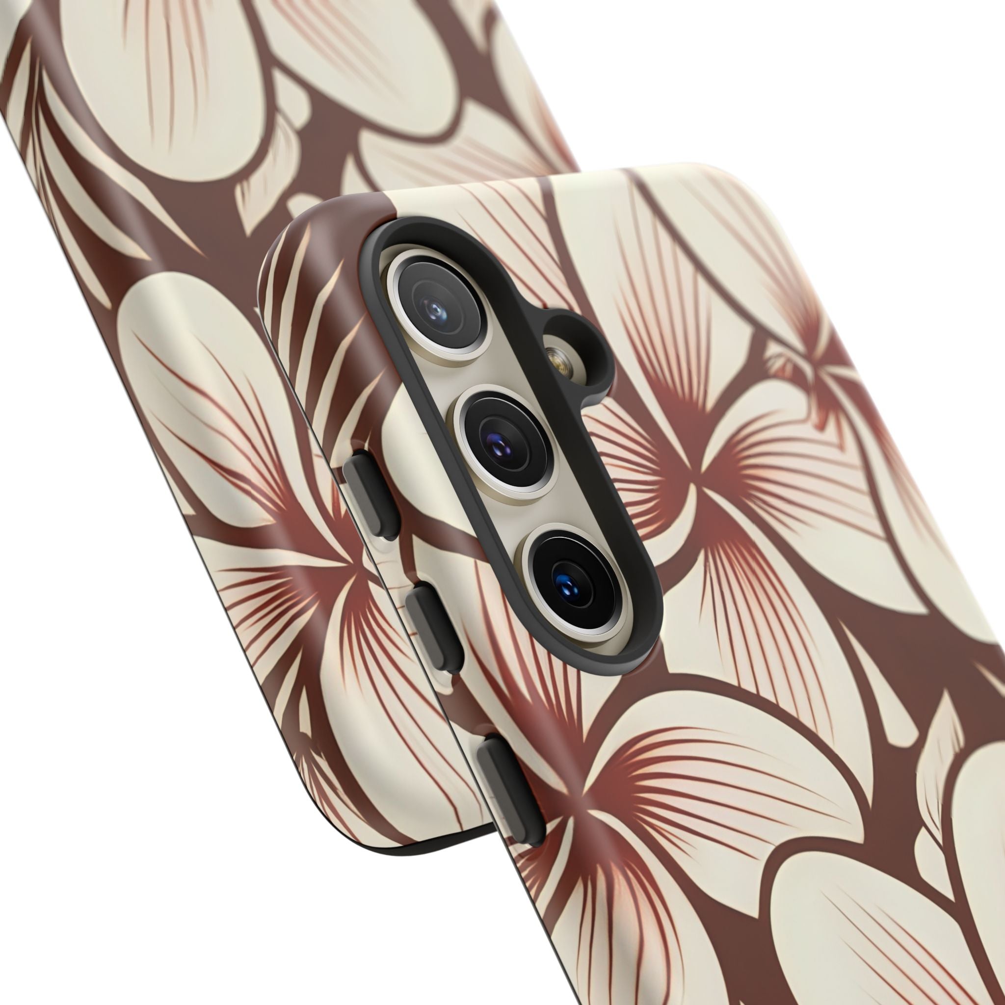 "The Plumeria" Phone Case - Mono Red