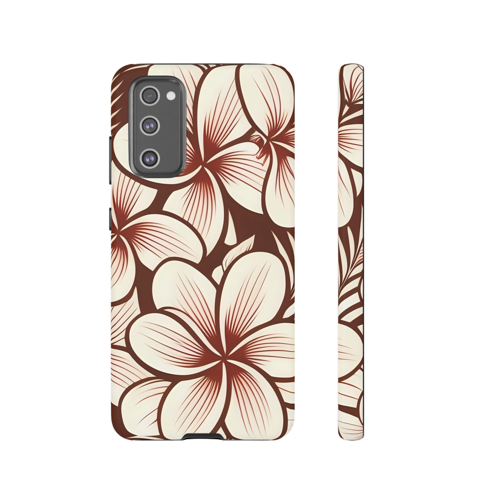 "The Plumeria" Phone Case - Mono Red