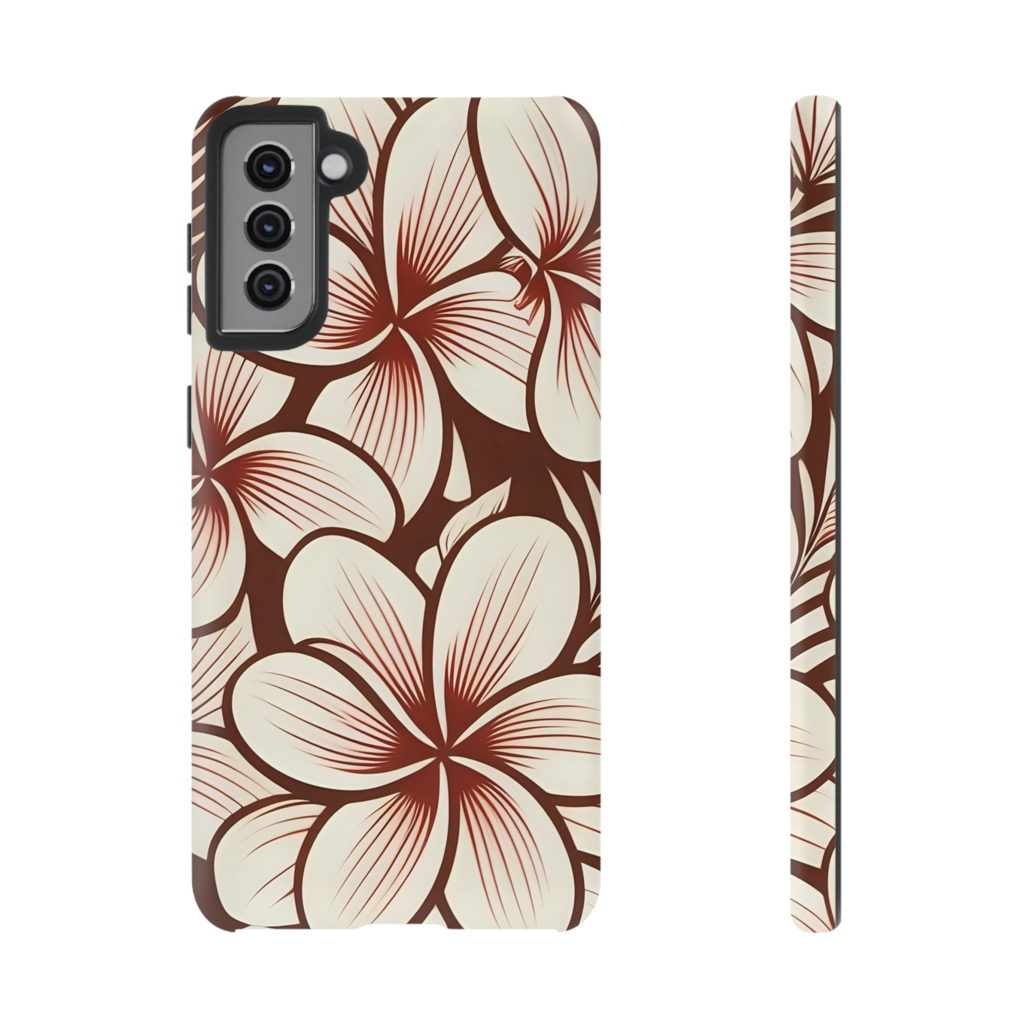 "The Plumeria" Phone Case - Mono Red