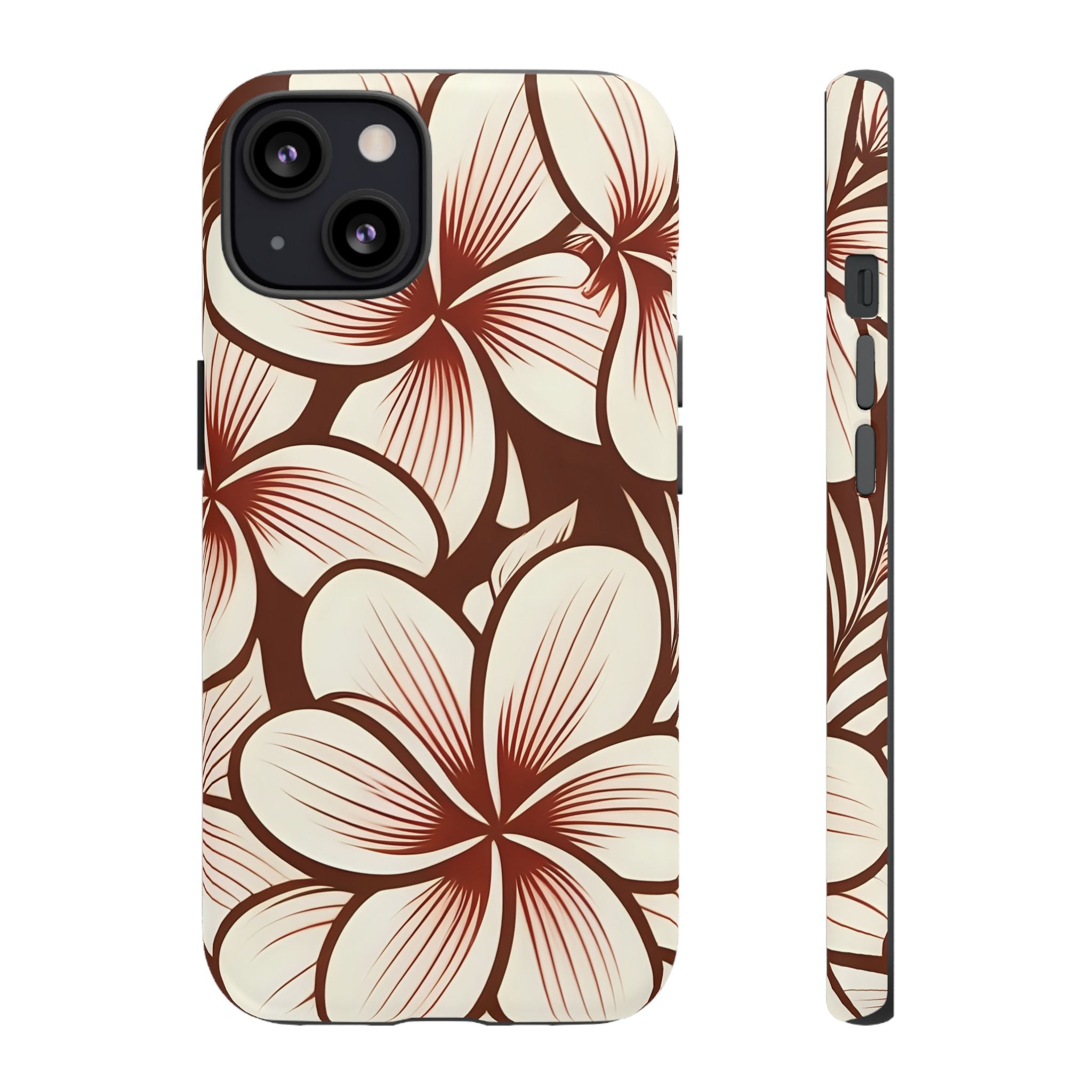 "The Plumeria" Phone Case - Mono Red