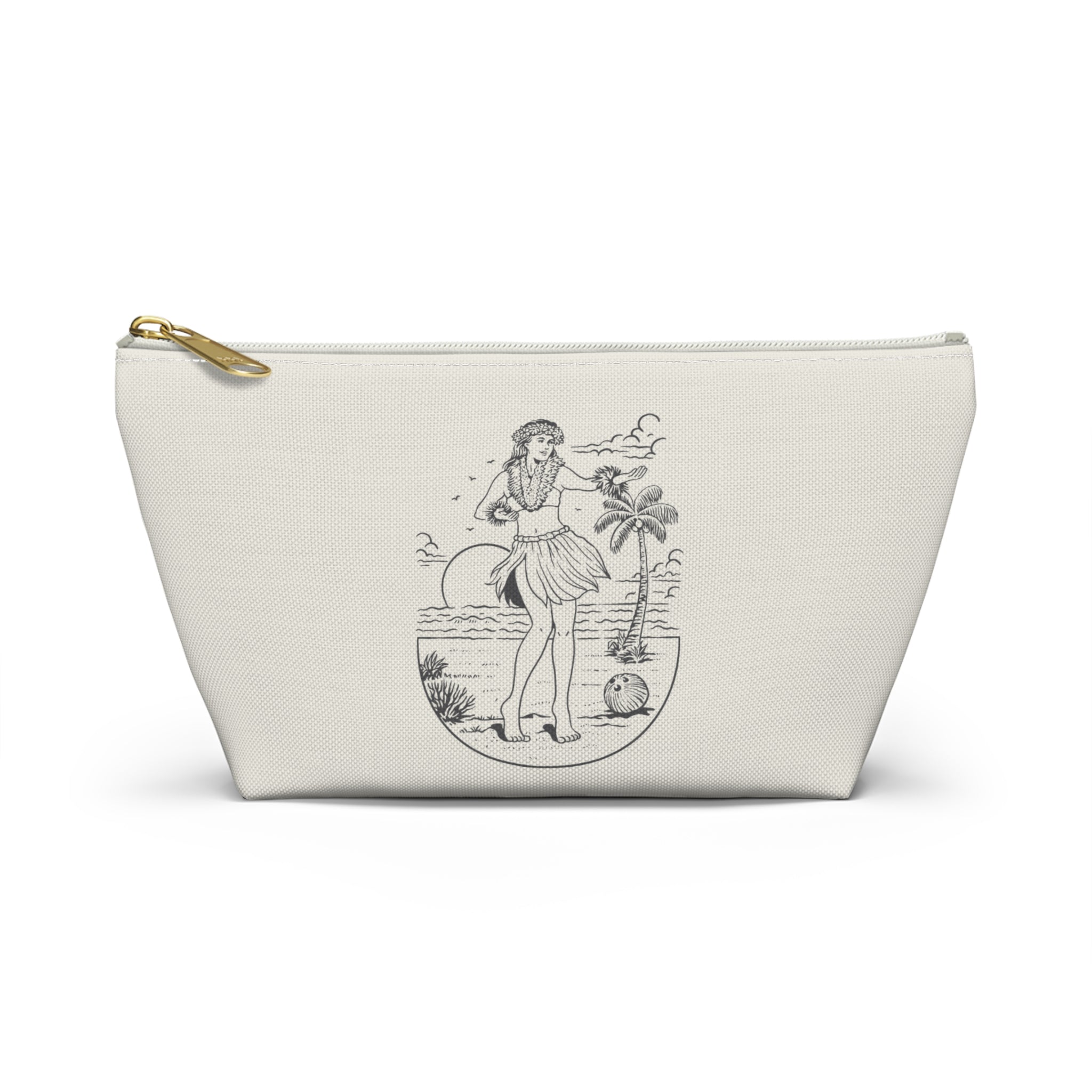 "Hula Girl" Accessory Pouch w T-bottom