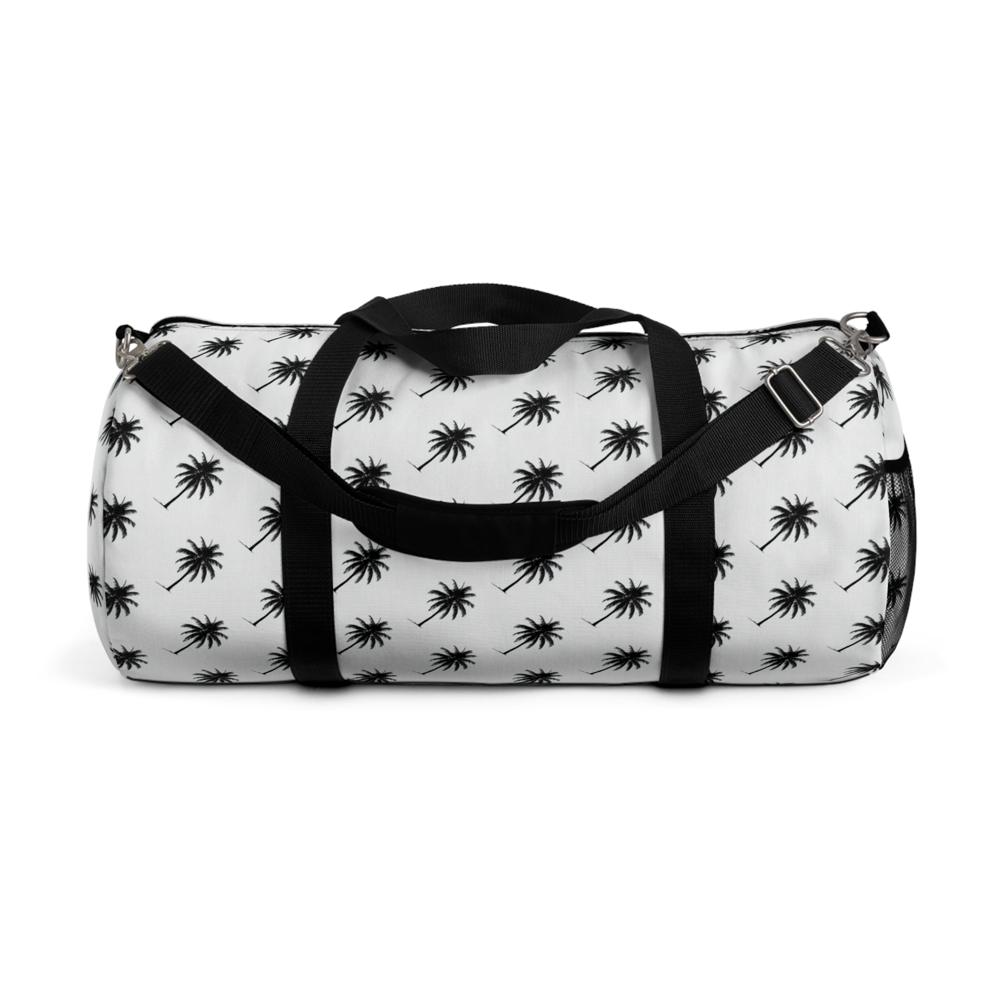 "Swaying Palms" Duffel Bag - Black and White