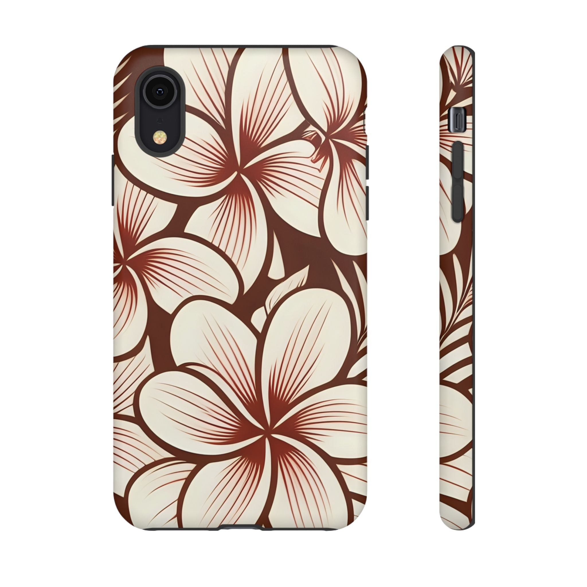 "The Plumeria" Phone Case - Mono Red