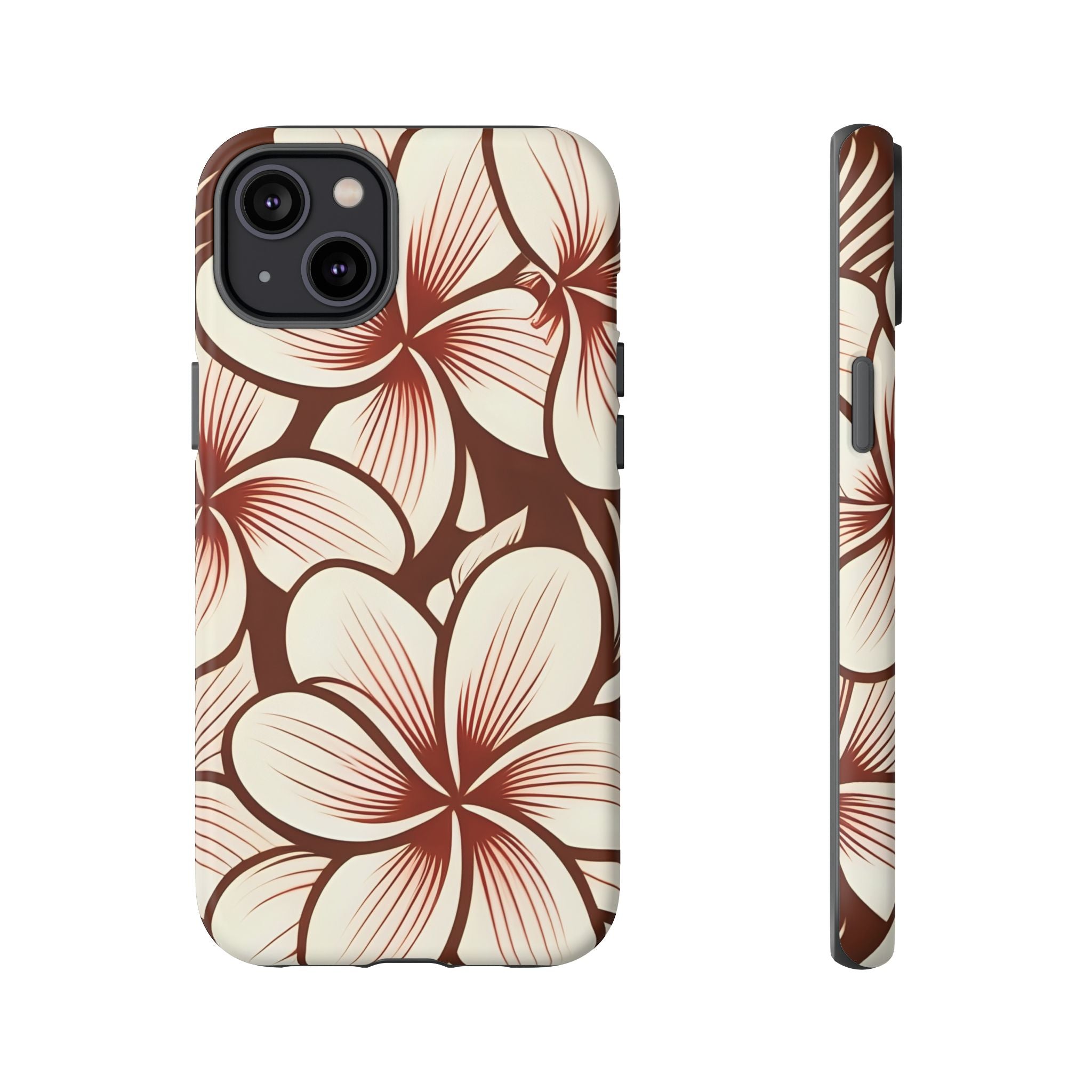 "The Plumeria" Phone Case - Mono Red