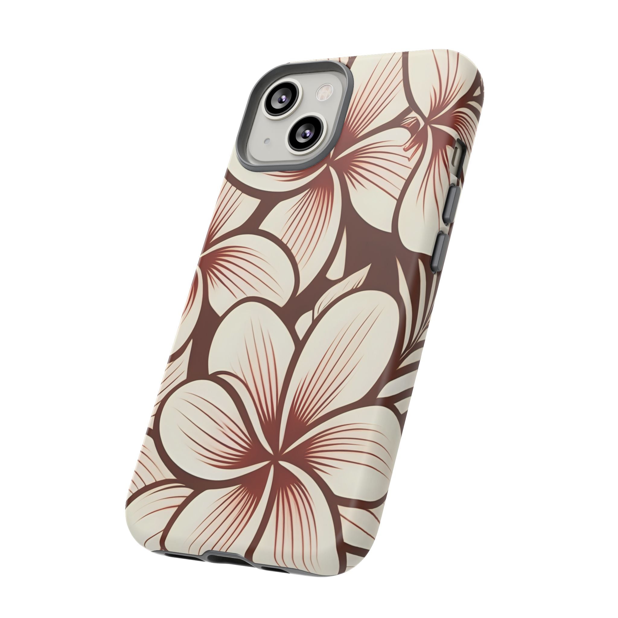 "The Plumeria" Phone Case - Mono Red