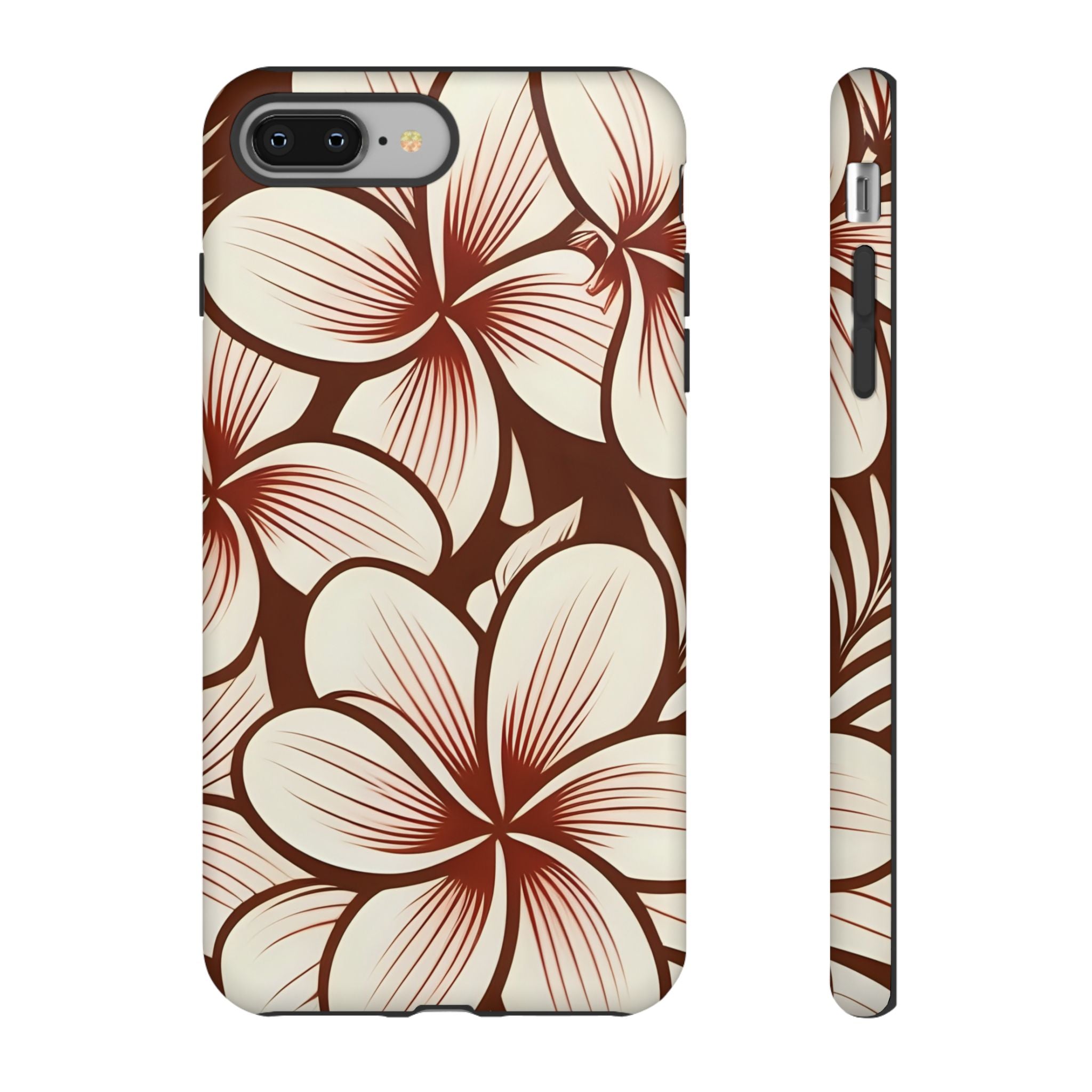 "The Plumeria" Phone Case - Mono Red