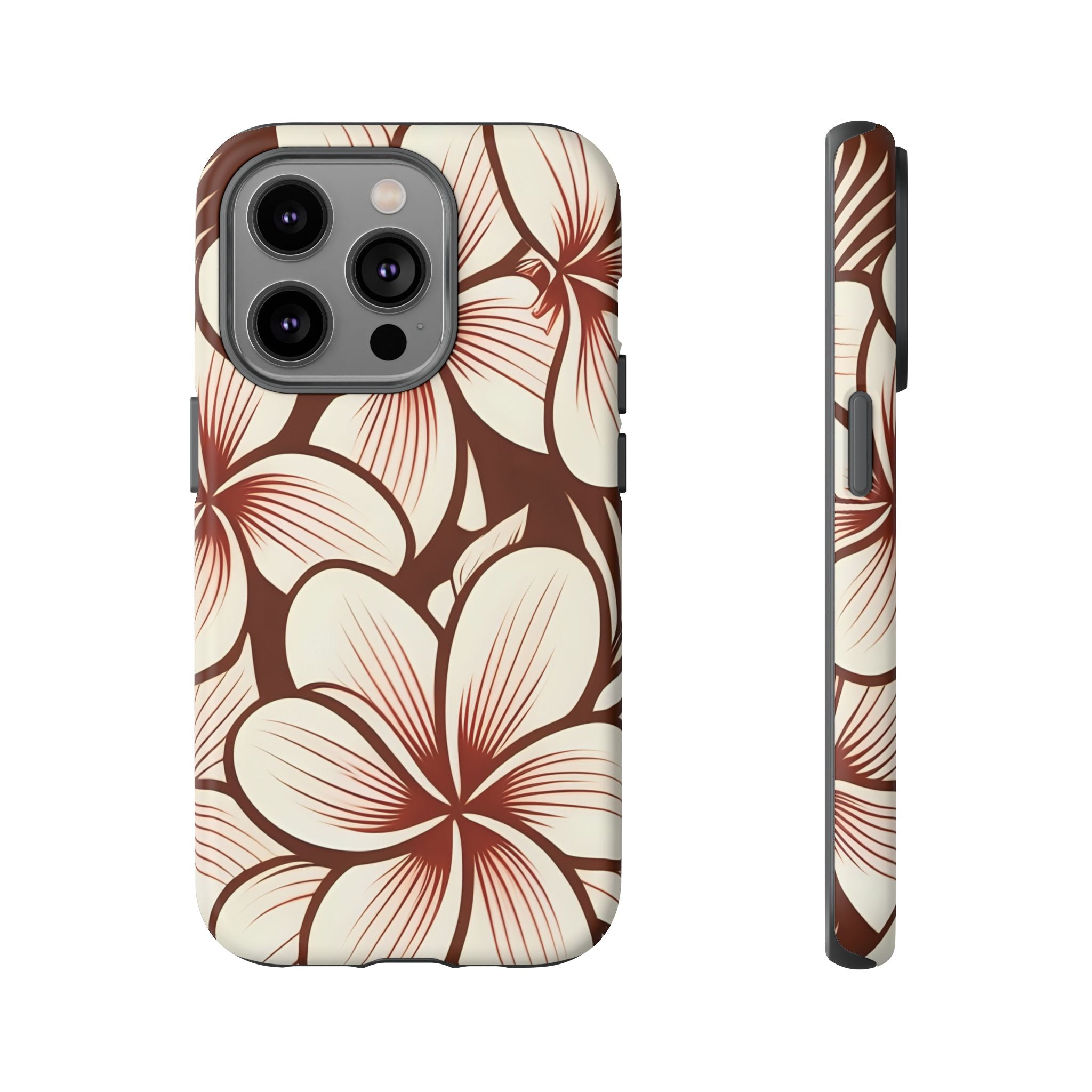 "The Plumeria" Phone Case - Mono Red