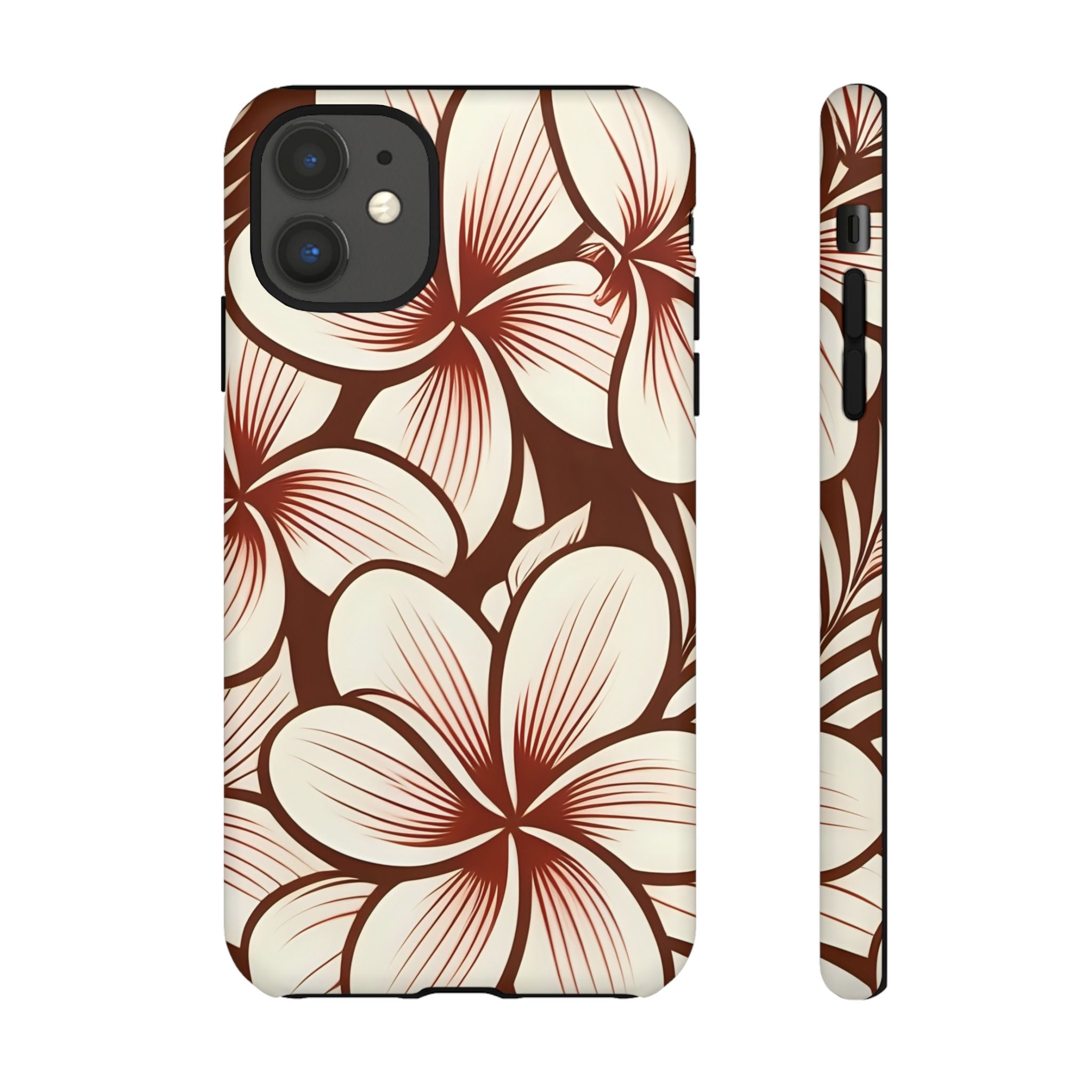 "The Plumeria" Phone Case - Mono Red