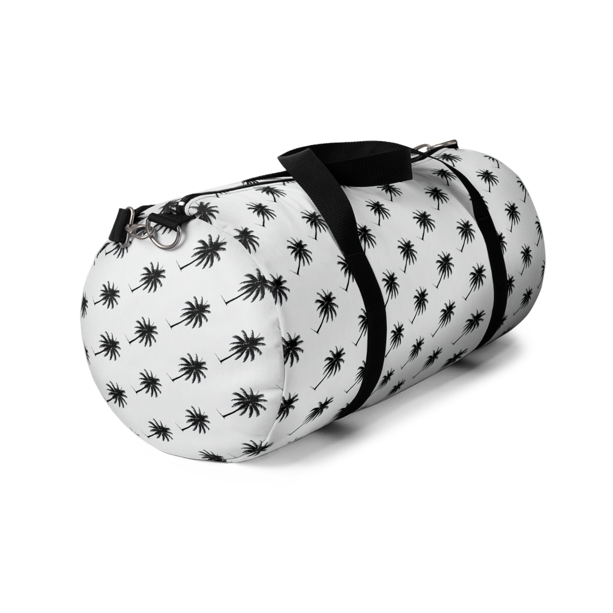 "Swaying Palms" Duffel Bag - Black and White