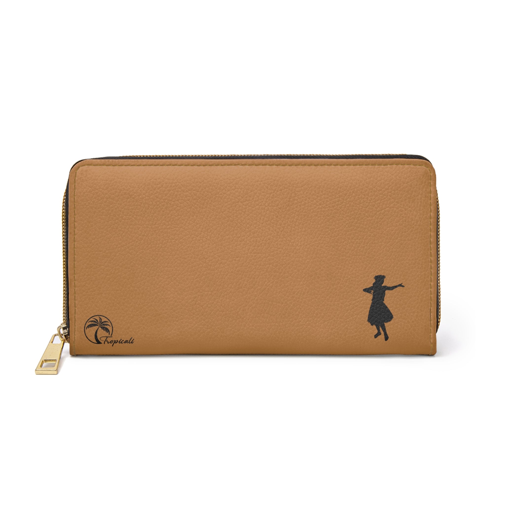 "Hula Dancer" Zipper Wallet - Island Brown