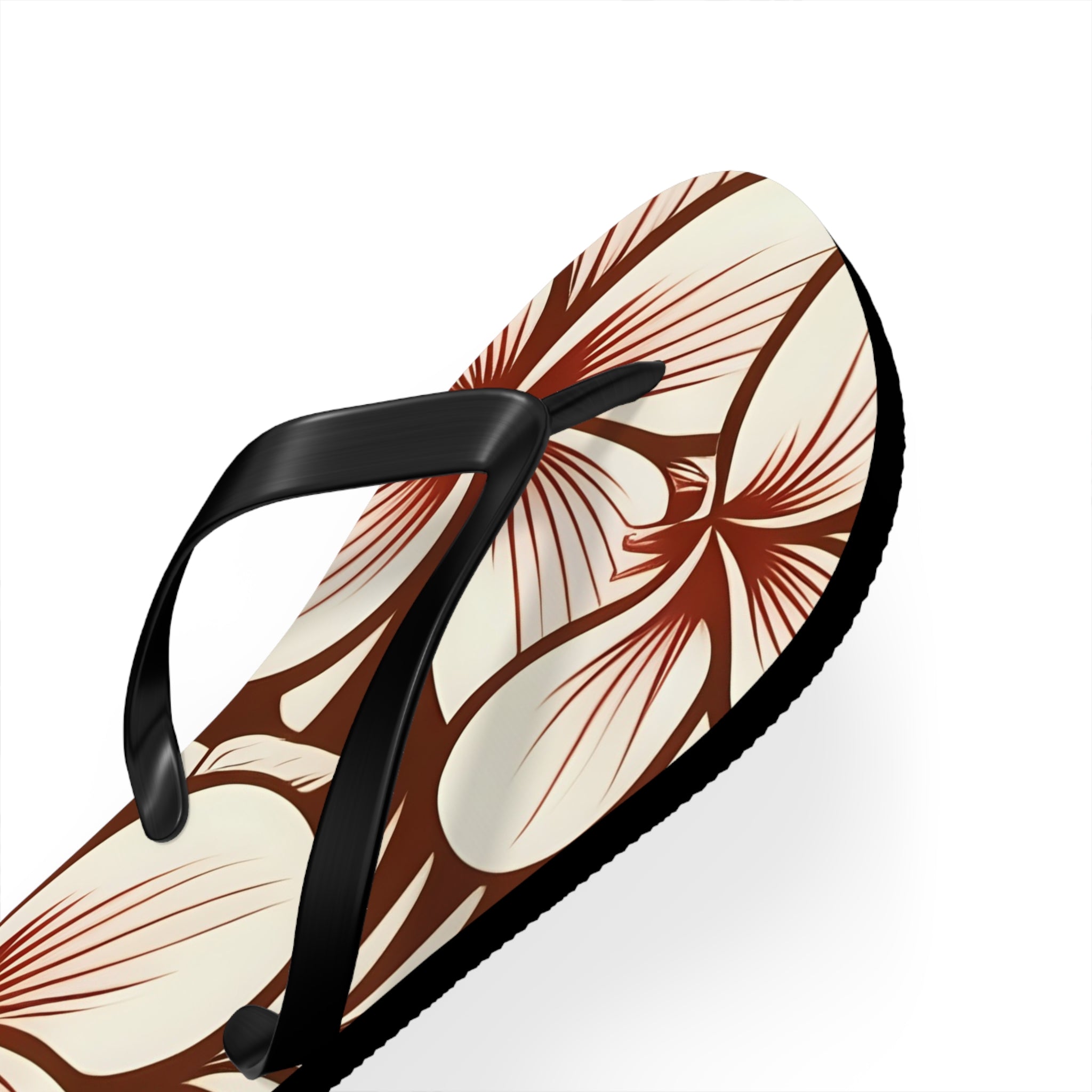 "The Plumeria" Flip Flop - Mono Red