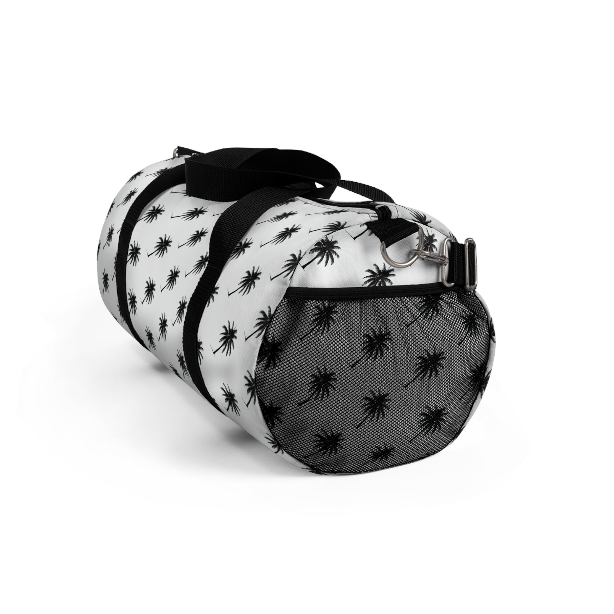 "Swaying Palms" Duffel Bag - Black and White
