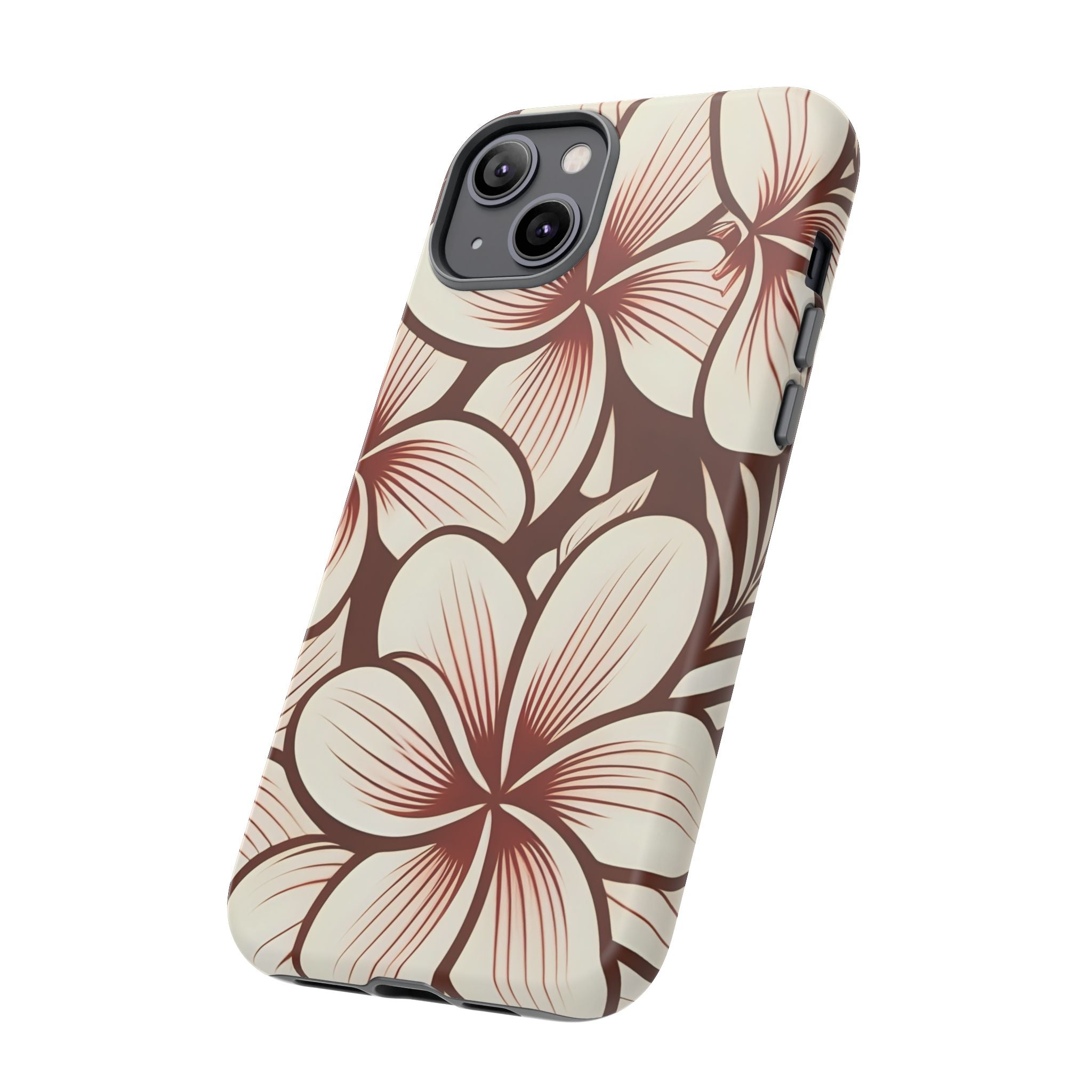 "The Plumeria" Phone Case - Mono Red